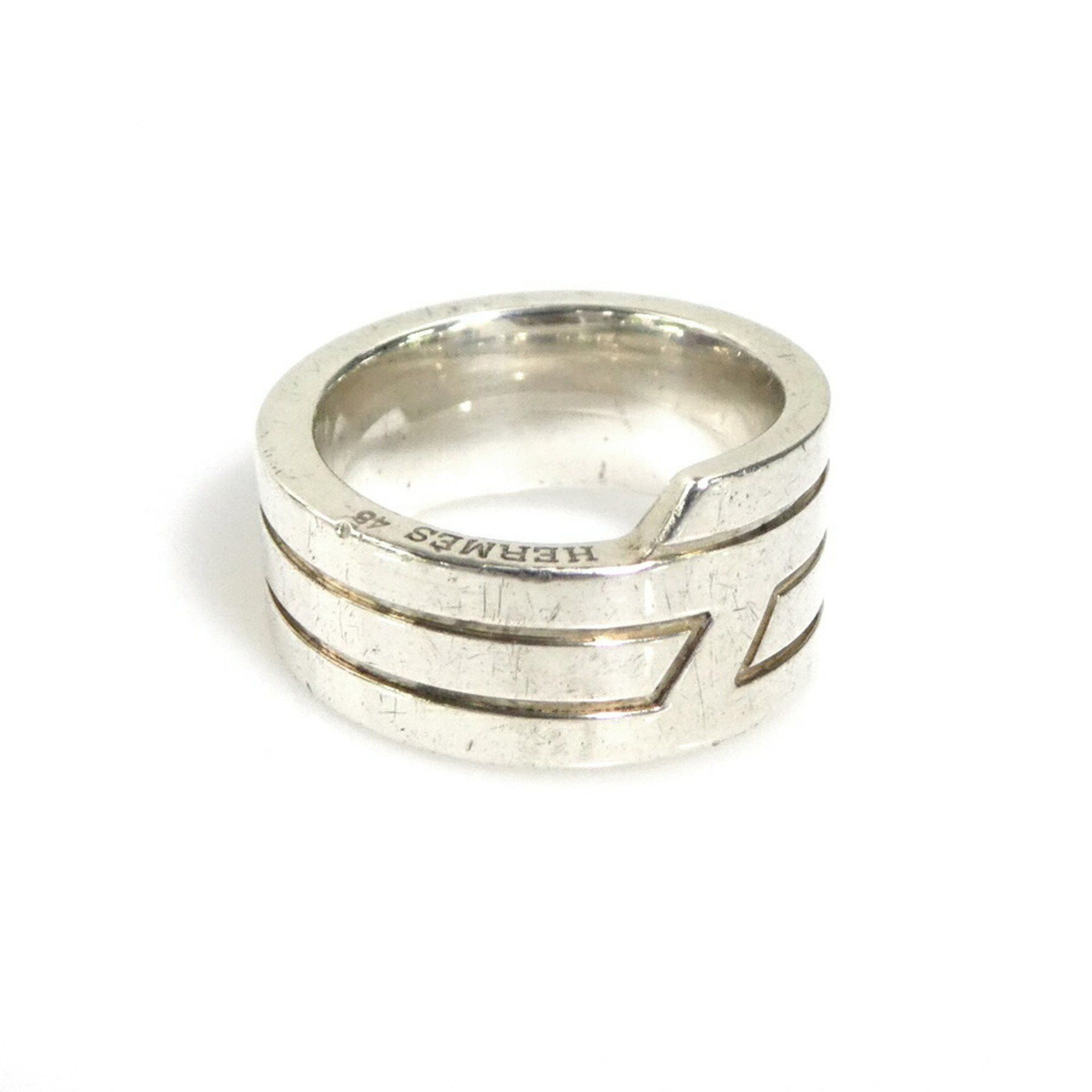 Hermes Hermes Ring Italy Silver 925 Men's Women's h31134a Size ONE SIZE - 1 Thumbnail