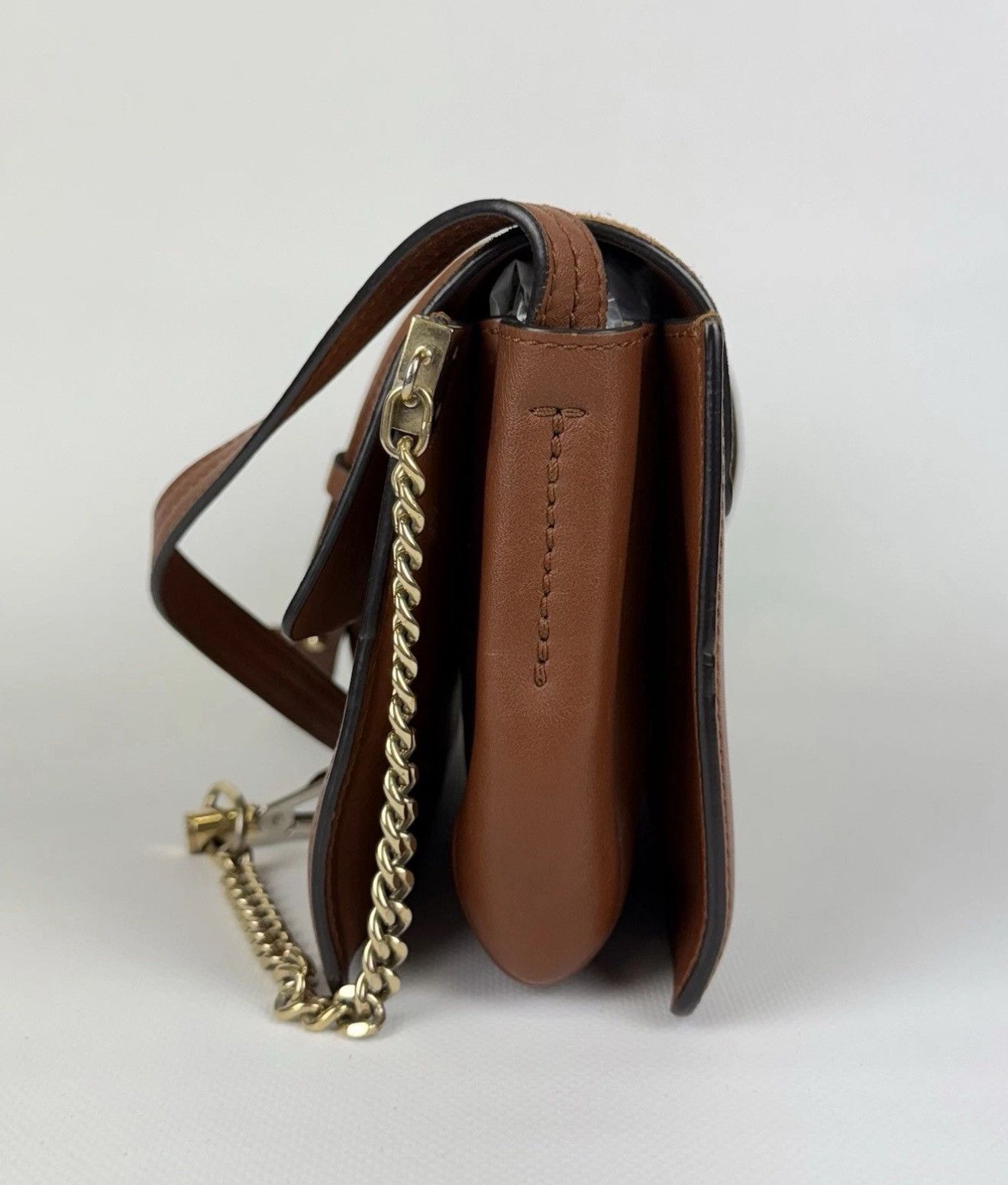 Chloe Chloe Tobacco Leather And Suede Small Faye Bag Shoulder Bag Size ONE SIZE - 5 Thumbnail
