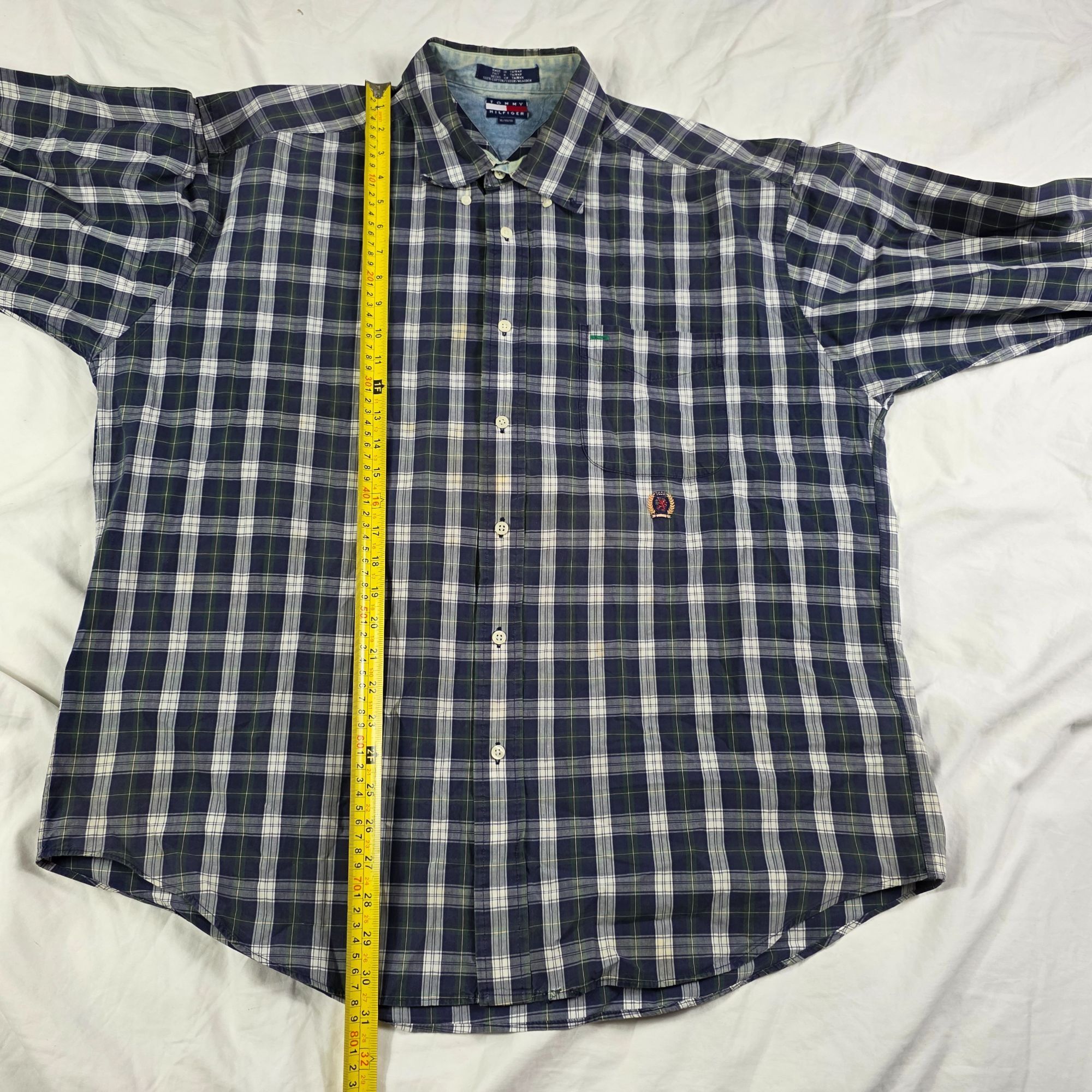 Tommy Hilfiger Tommy Hilfiger Mens Size XL Plaid Long Sleeve Button Down Sh Size US XL / EU 56 / 4 - 9 Thumbnail