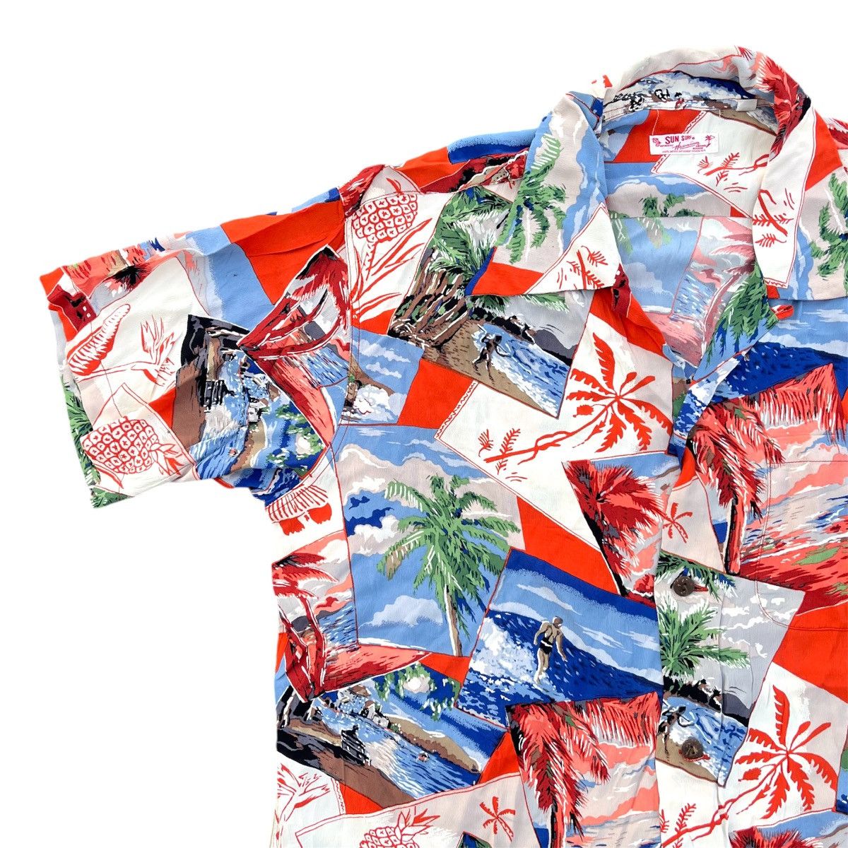 Sun Surf × Toyo Enterprises Vintage Sun Surf Open Collar Hawaiian Shirt Size US L / EU 52-54 / 3 - 4 Thumbnail