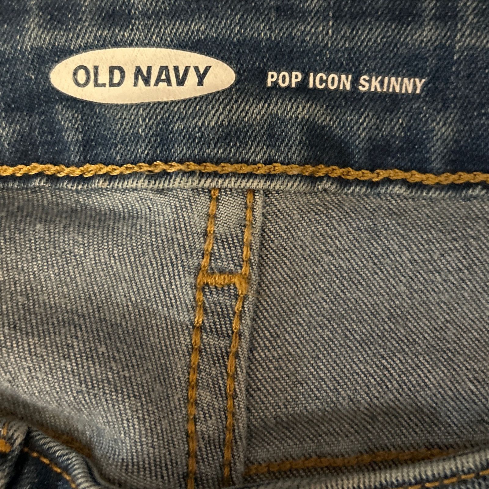 Lands' End Old Navy Womens Pop Icon Skinny Blue Jeans Size 4 Long Size 27" / US 4 / IT 40 - 3 Thumbnail