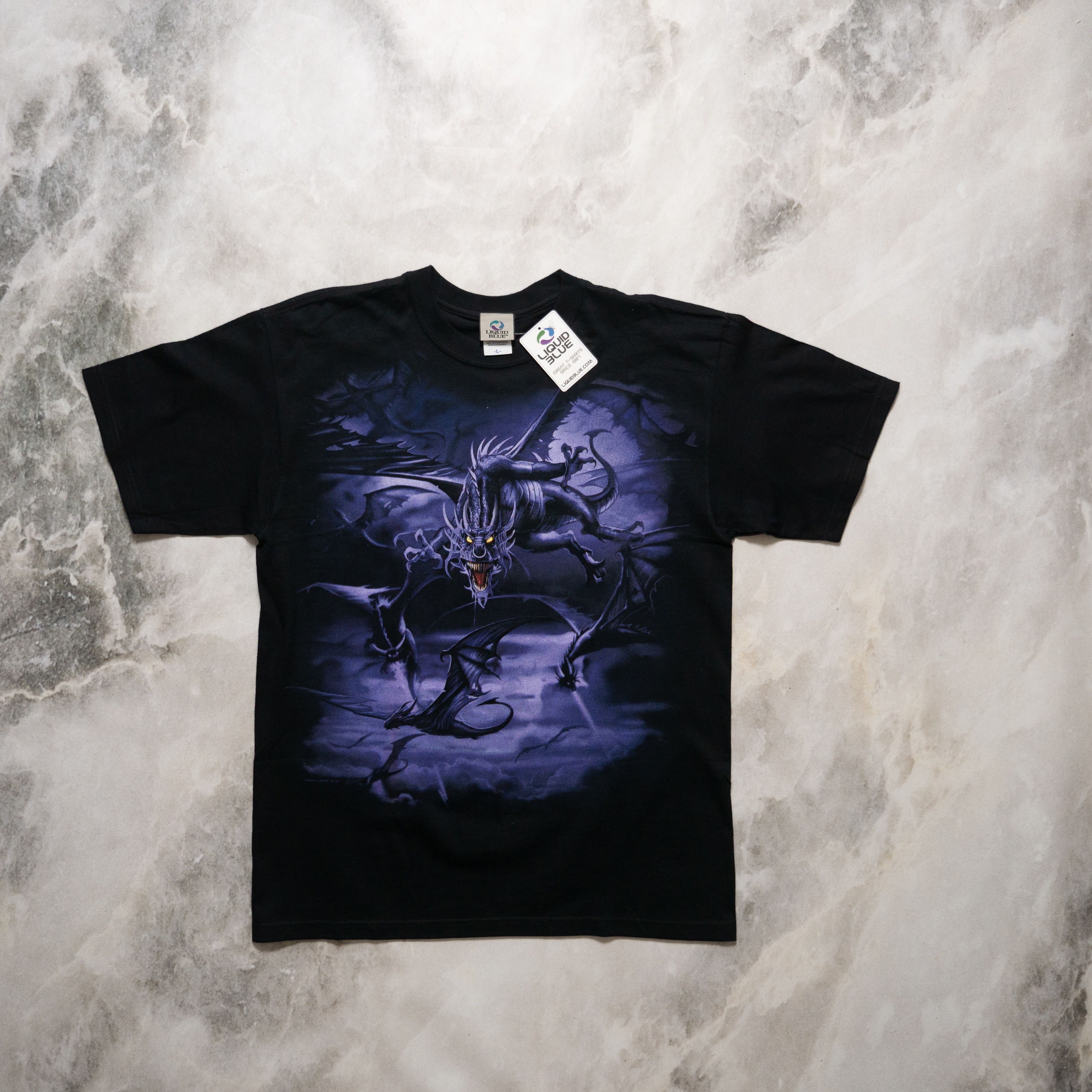 Liquid Blue × Vintage Vintage Liquid Blue Dragon Flight Deadstock T-Shirt L Size US L / EU 52-54 / 3 - 1 Thumbnail