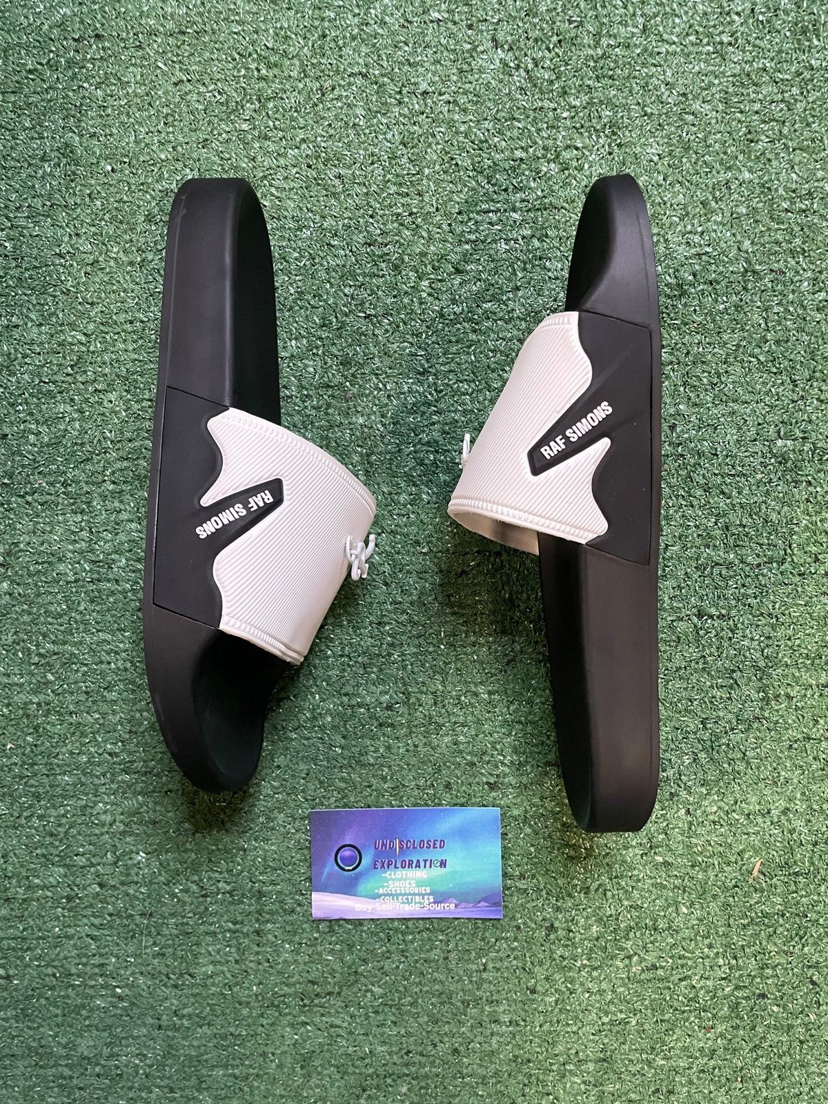 Raf Simons Raf Simons black and white astra slides Size US 6 / EU 39 - 4 Thumbnail