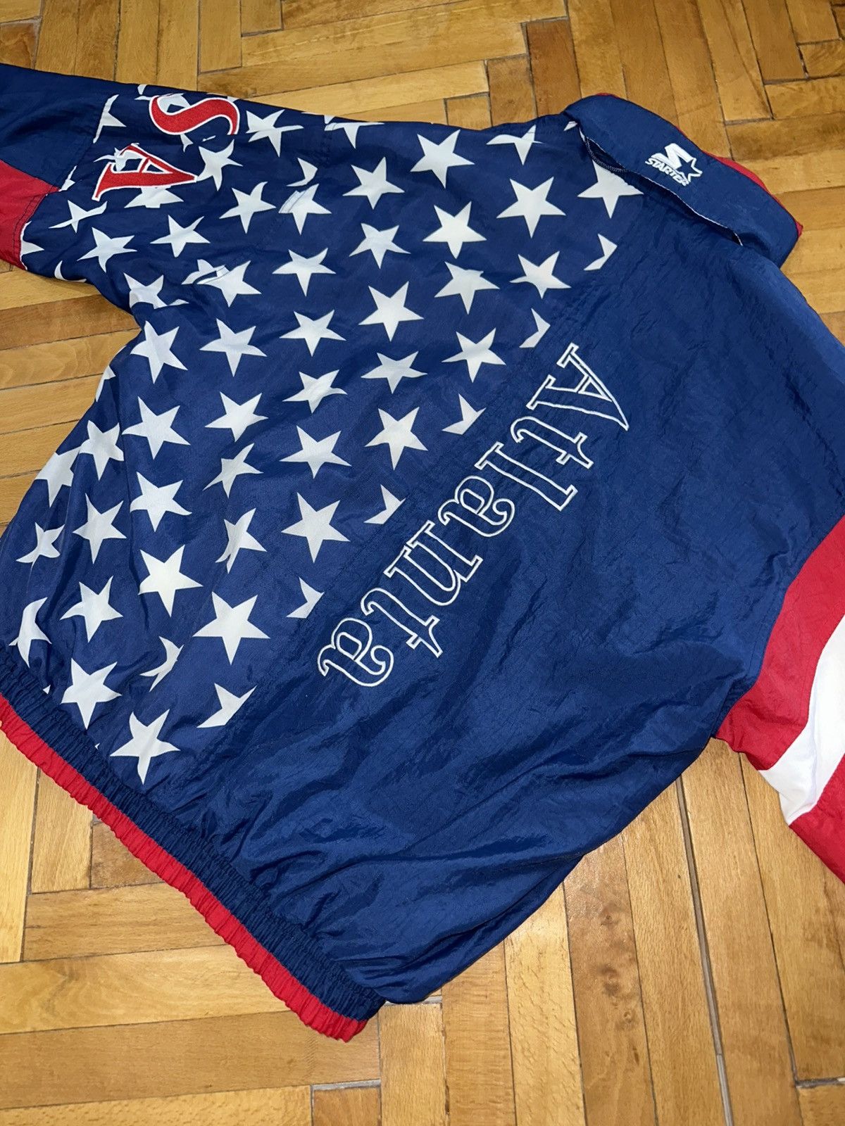 USA Olympics × Vintage Vintage Starter Atlanta USA Olympics 1996 baggy windbreaker Size US L / EU 52-54 / 3 - 2 Thumbnail