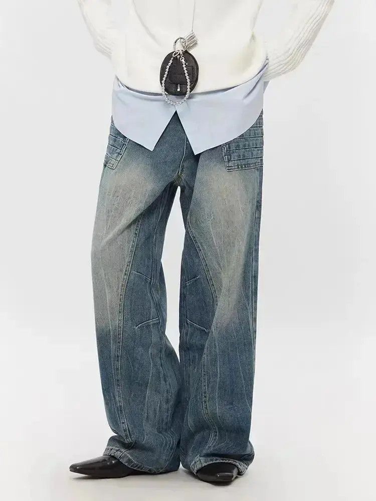 Japanese Brand Vintage straight wash street hip hop Y2K jeans Size US 32 / EU 48 - 1 Thumbnail