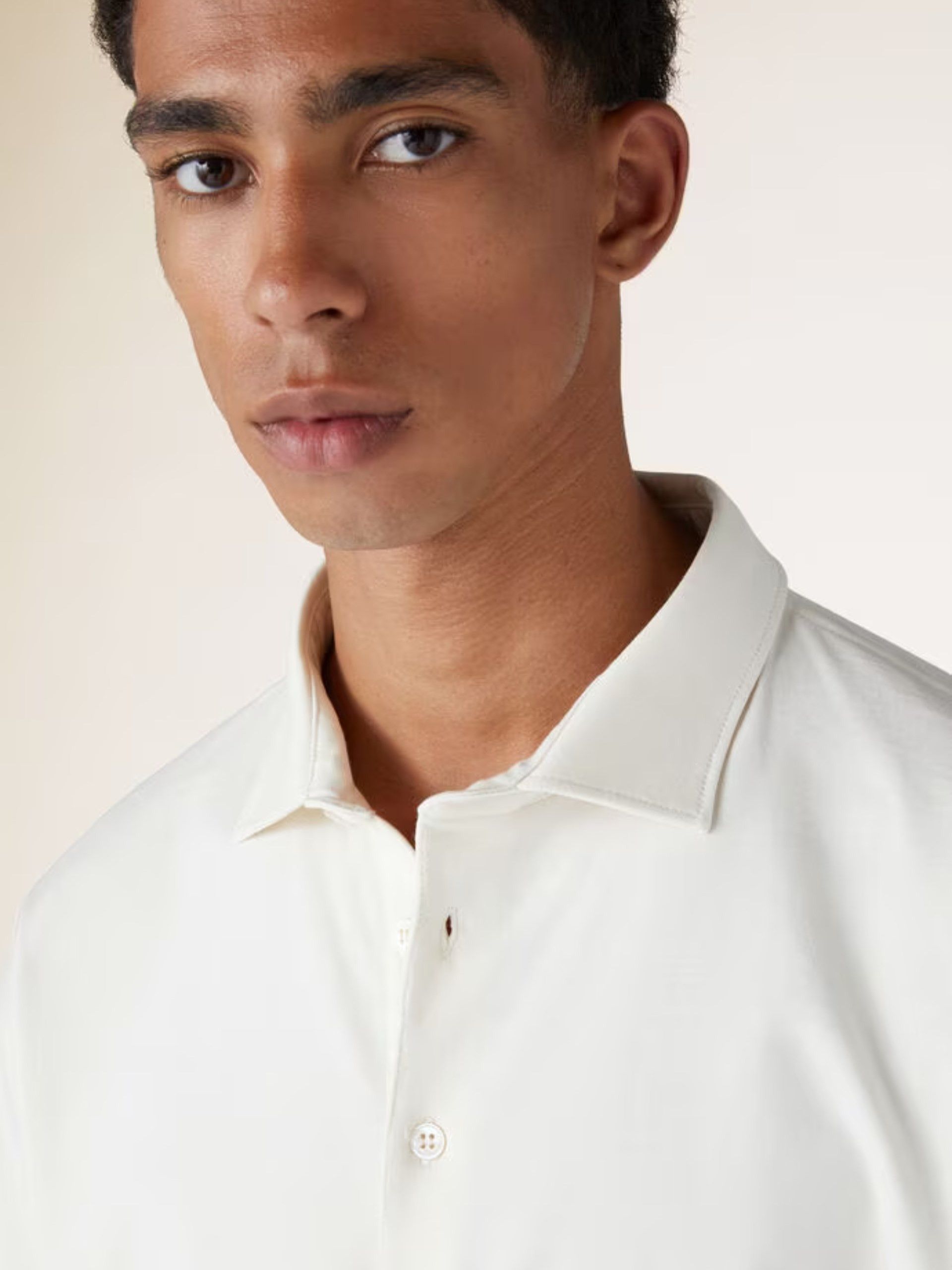 Loro Piana o1w1db10125 FAN8036 Assabu Polo Shirt in White Size US S / EU 44-46 / 1 - 3 Thumbnail