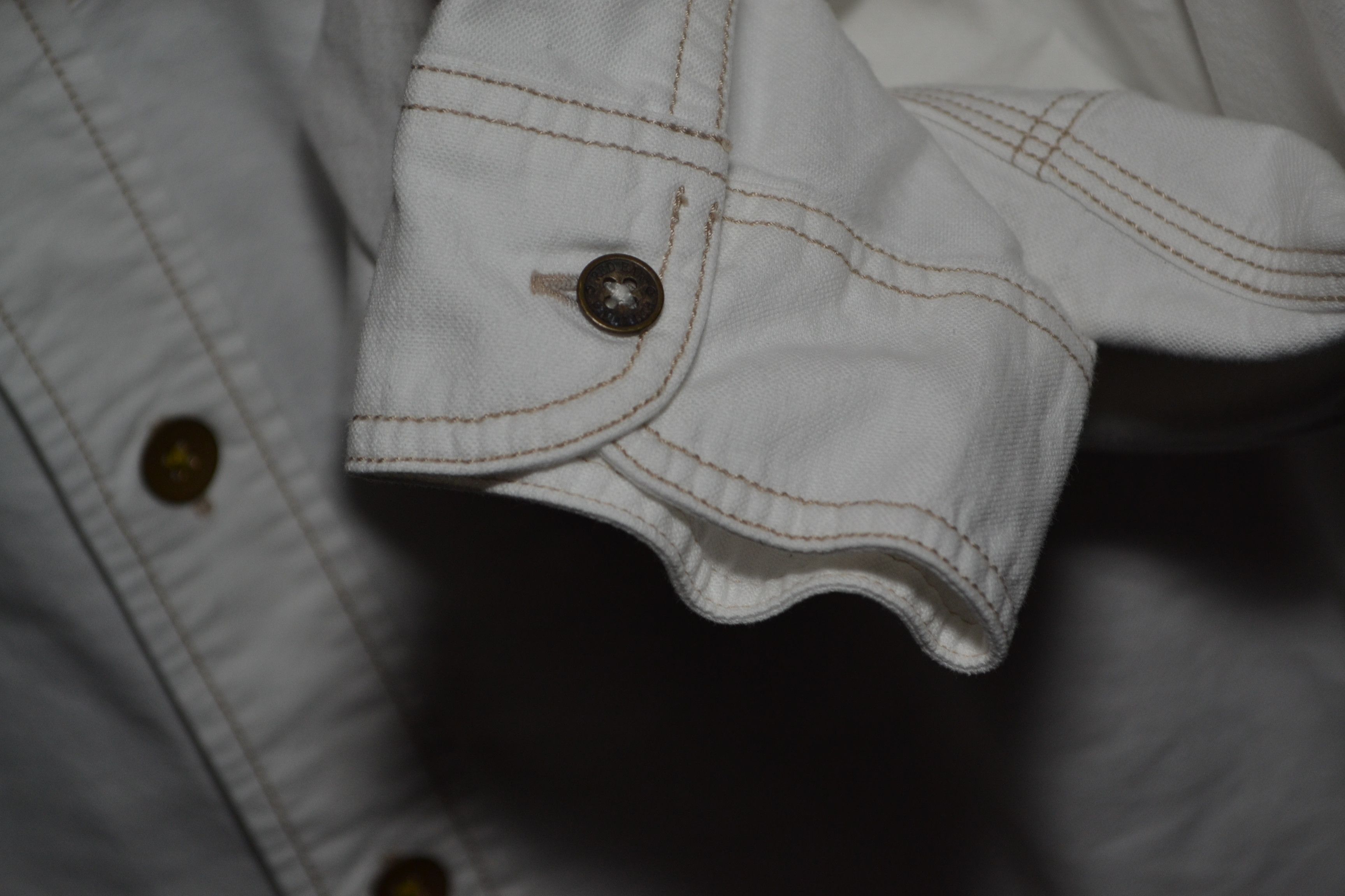 Paul Smith Paul Smith Red Ear Japan Workwear M White Thick Cotton Shirt Size US M / EU 48-50 / 2 - 7 Thumbnail