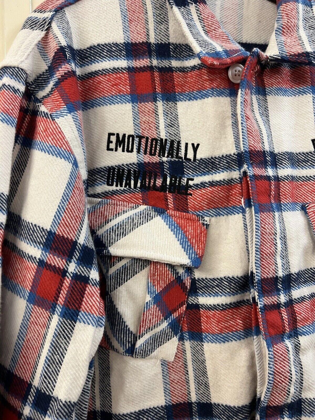 Emotionally Unavailable EMOTIONALLY UNAVAILABLE FLANNEL SHIRT SZ XL Size US XL / EU 56 / 4 - 3 Thumbnail