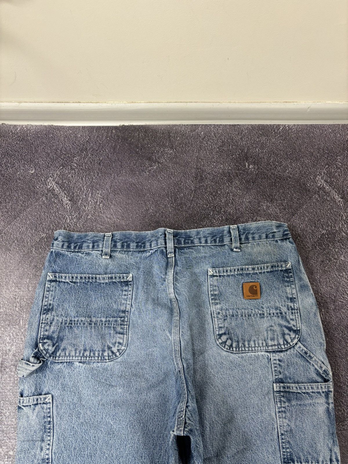 Carhartt Vintage 90s Carhartt Denim Dungaree Fit Hype Baggy Jeans Size US 40 / EU 56 - 7 Thumbnail
