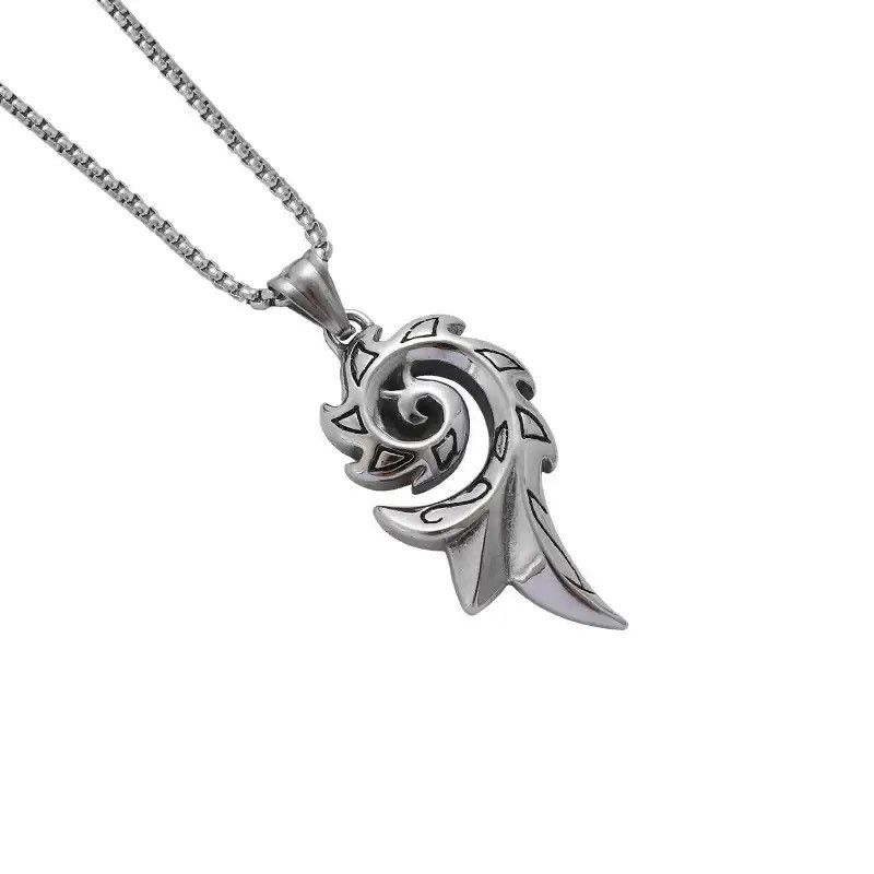 Jewelry × Vintage Retro Flame Fashion Personality Sweater Pendant Necklace Size ONE SIZE - 1 Thumbnail