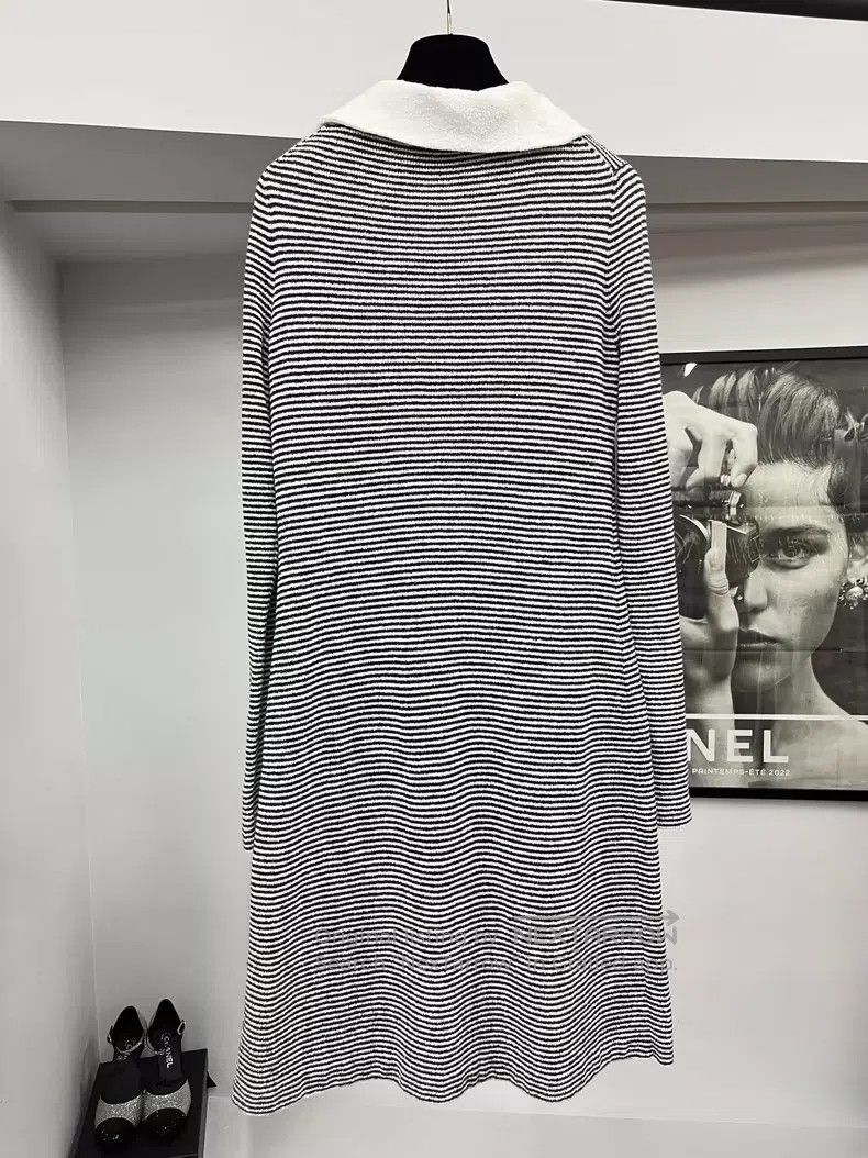 Chanel Chanel 23C black and white striped dress Size XS / US 0-2 / IT 36-38 - 4 Thumbnail