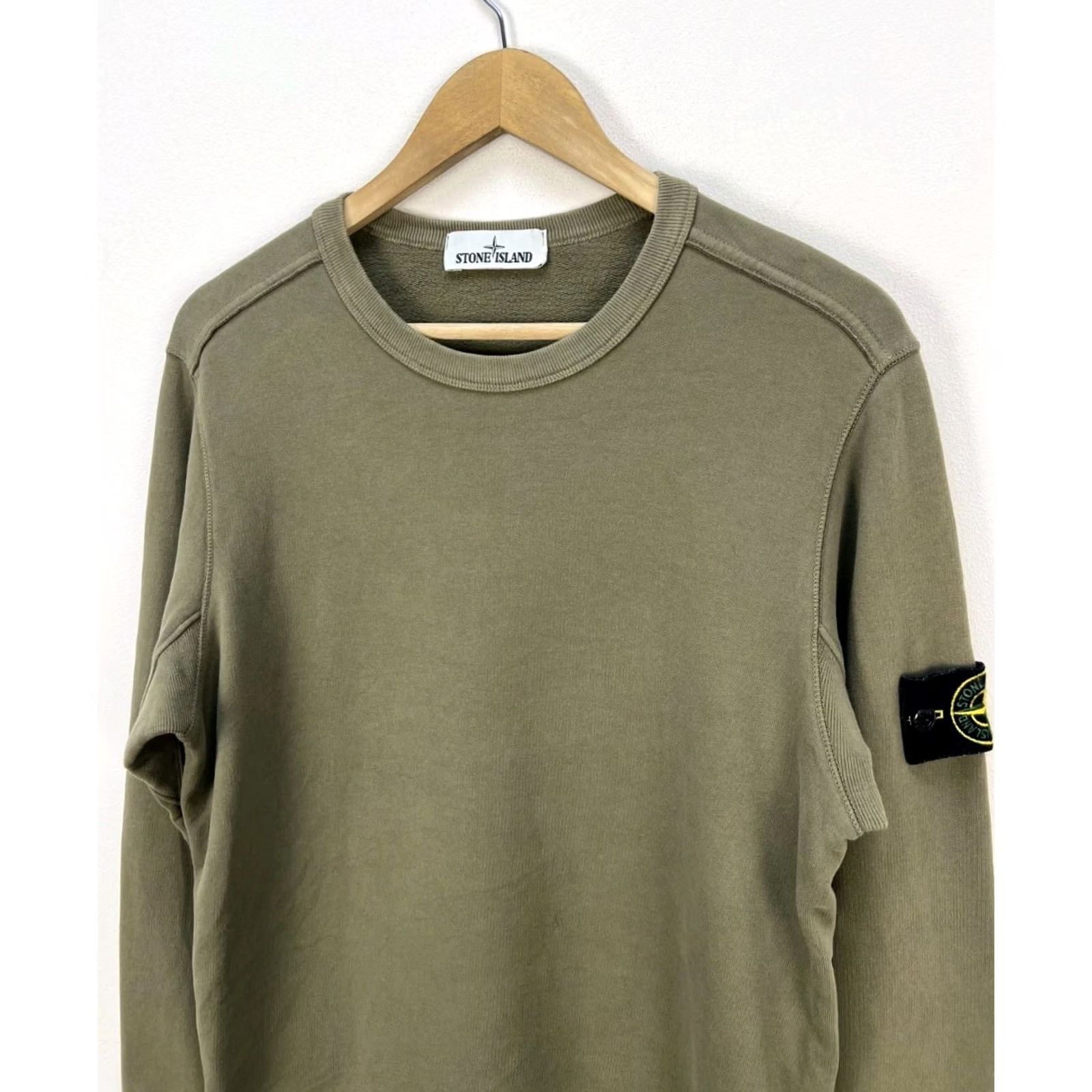 Stone Island Stone Island Sweatshirt Khaki Mens Crewneck Pullover Casual Top Size S Logo Knit Long Sleeve Cotton Regular Fit Size US S / EU 44-46 / 1 - 2 Thumbnail