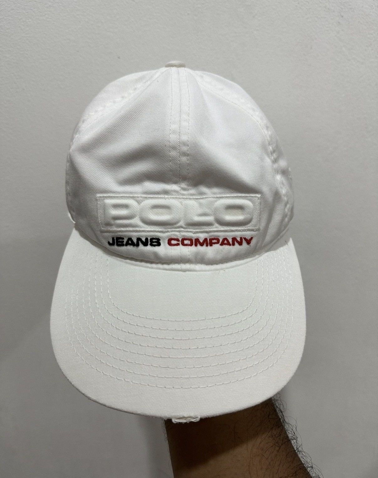 VTG Distress Polo RL Jeans Hat
