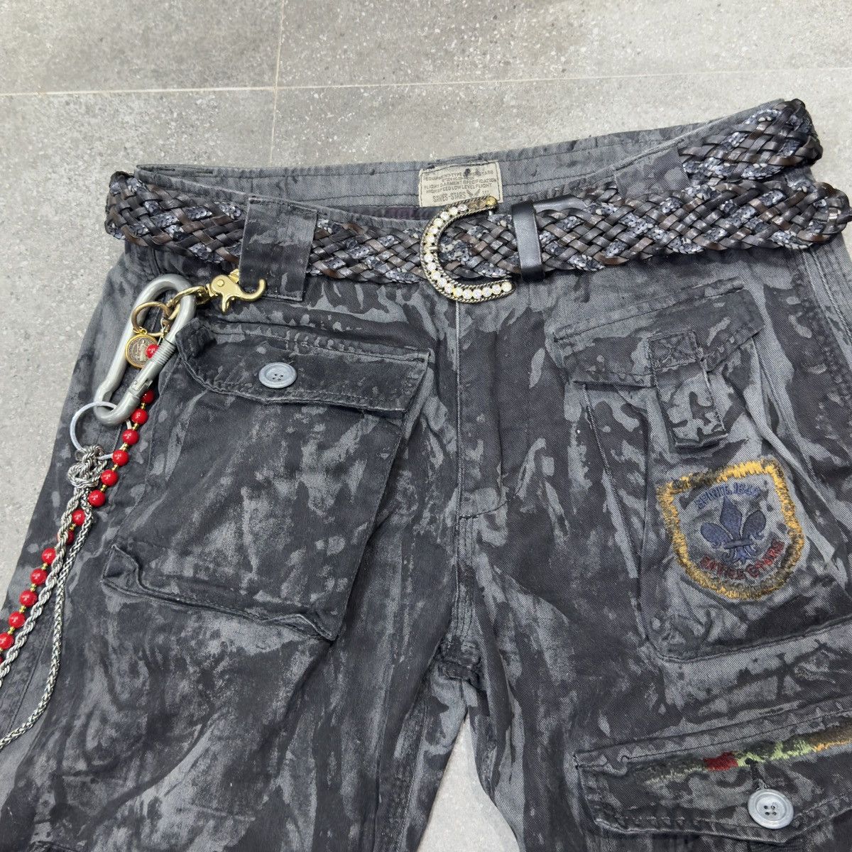 Other × Vintage vintage japanese brand save stars camouflage cargo pants Size US 32 / EU 48 - 4 Thumbnail