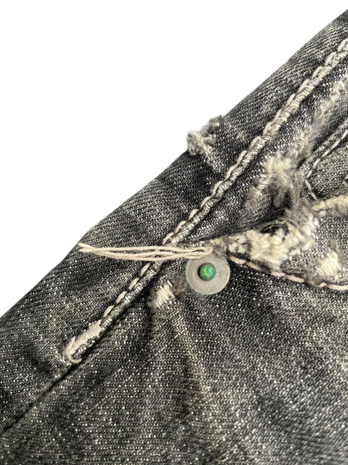 Yohji Yamamoto Against All Risk Distresed Jeans Size US 35 - 7 Thumbnail