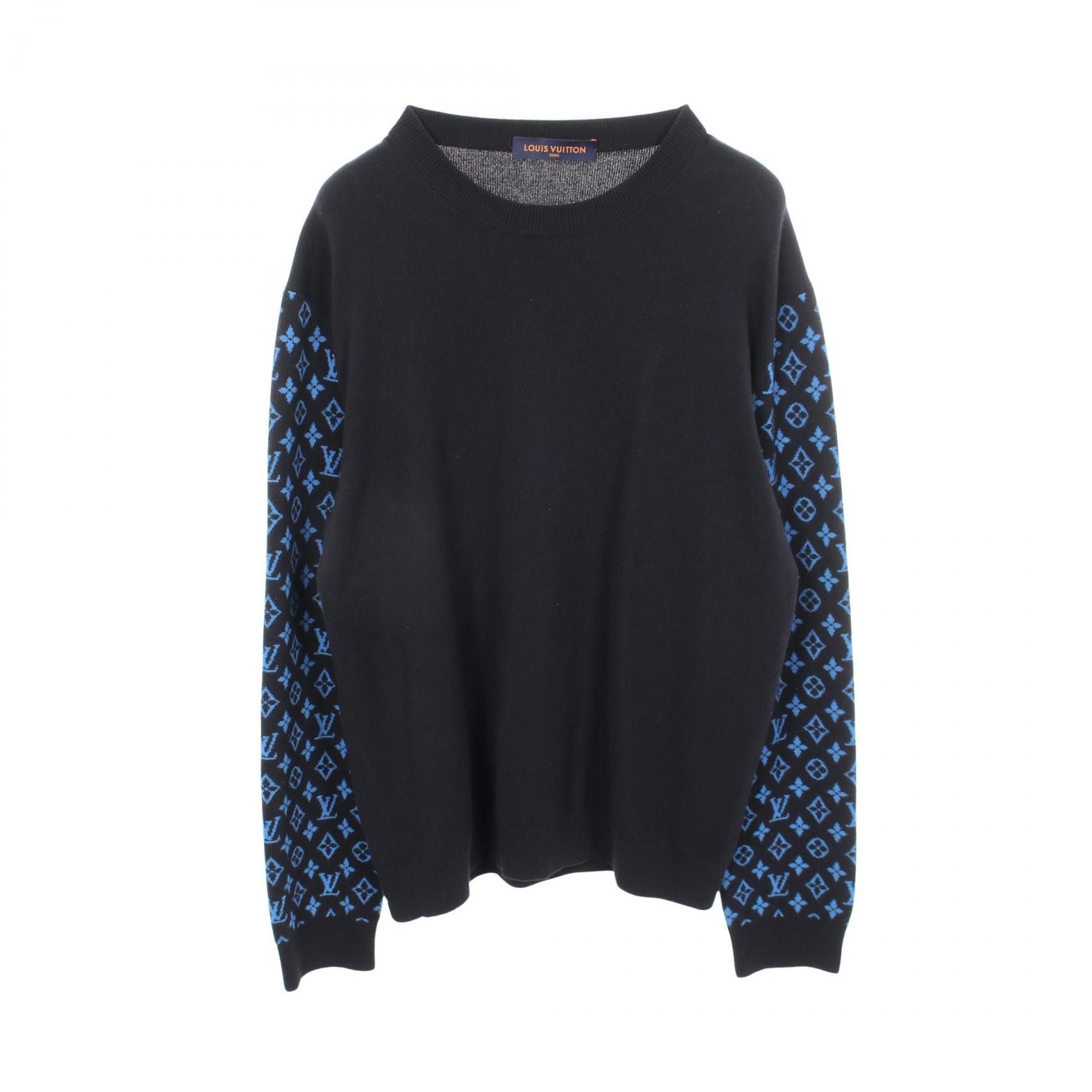 Louis Vuitton Louis Vuitton Louis Vuitton Monogram Sleeve Wool Cashmere Knitwear Textile Tops RM231Q R93 HON42W DUTY FREE for USA Size ONE SIZE - 1 Thumbnail
