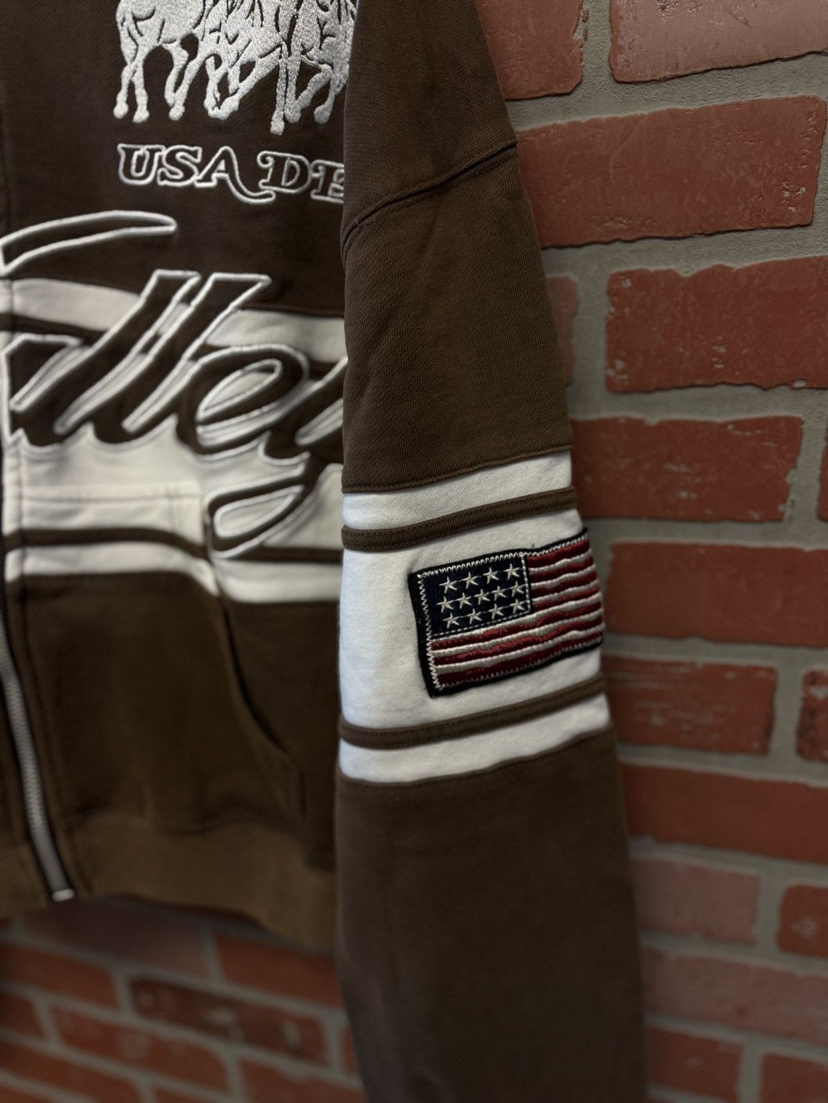 Vale Vale Valley Brown Hoodie Zip Up Mocha Size L Size US L / EU 52-54 / 3 - 6 Thumbnail