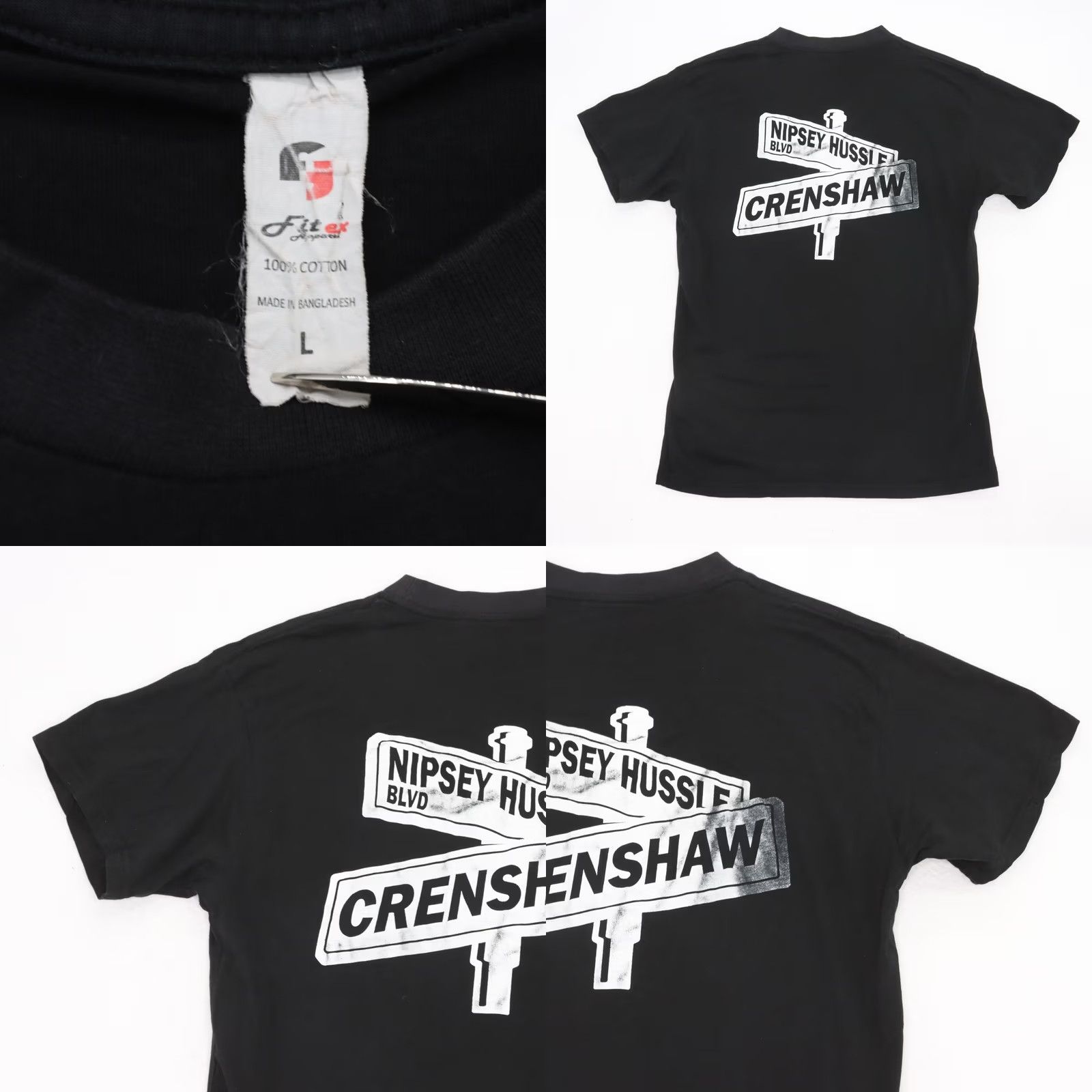 Vintage VINTAGE Nipsey Hussle RIP ONE OF A KIND T-Shirt Adult Victory Lap Sz Large 2 side Print Size US L / EU 52-54 / 3 - 8 Thumbnail