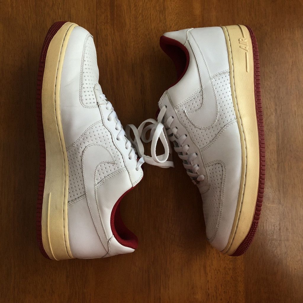 Nike × atmos 2006 Atmos x Nike Air Force 1 AF1 White / Red Size US 13 / EU 46 - 4 Thumbnail