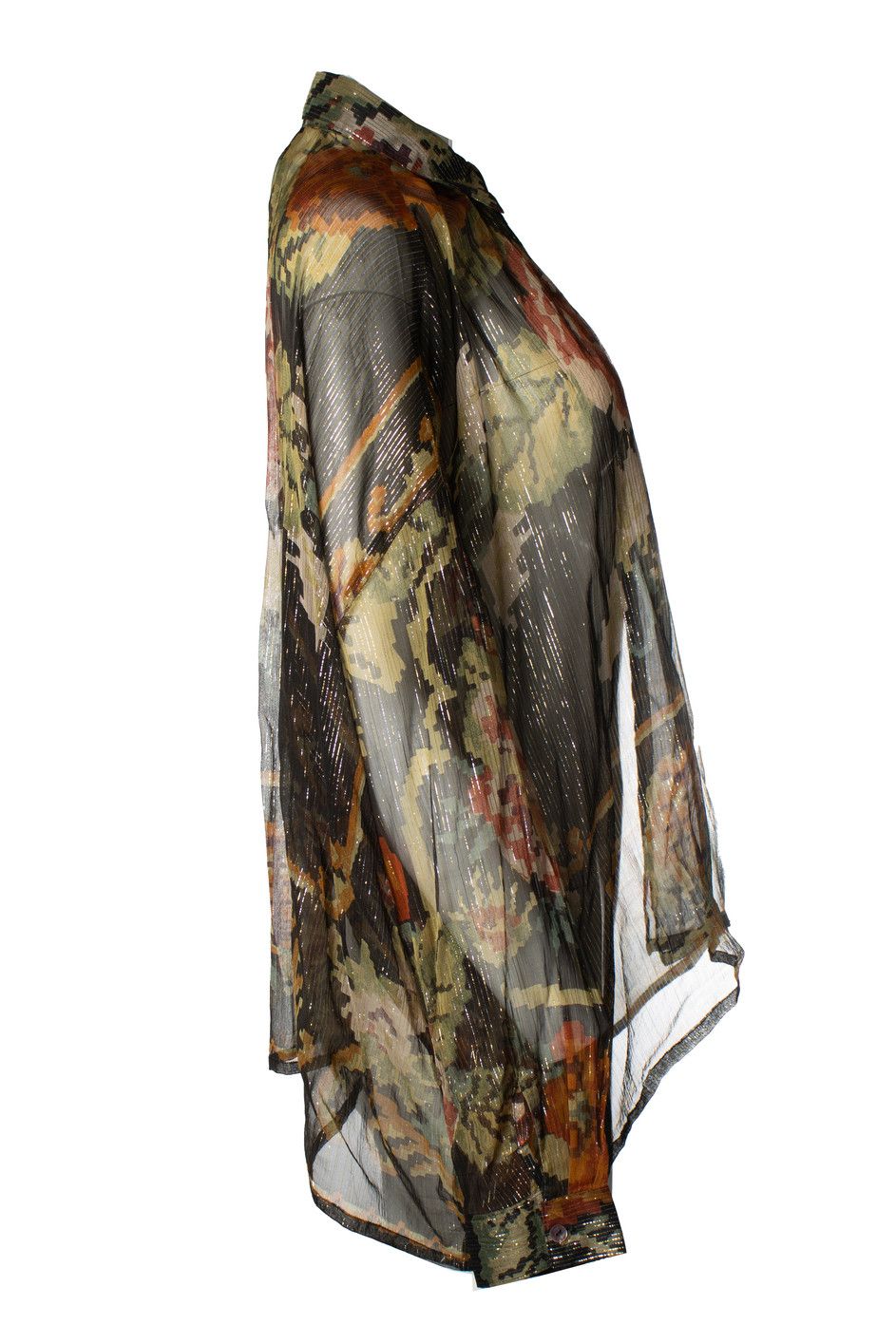 Mes Demoiselles Mes Demoiselles, floral printed Moroki lurex blouse Size XS / US 0-2 / IT 36-38 - 4 Thumbnail