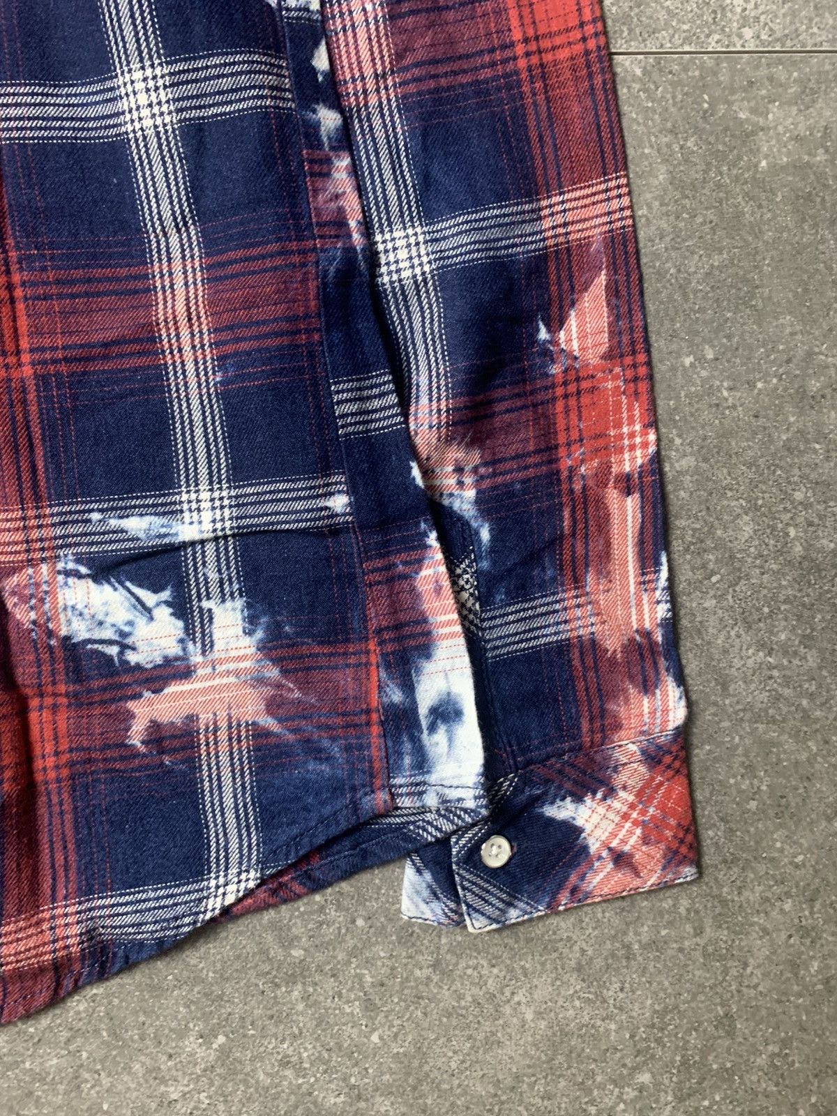 semanticdesign 2000s Semantic Design Bleached Plaid Shirt Size US M / EU 48-50 / 2 - 12 Thumbnail