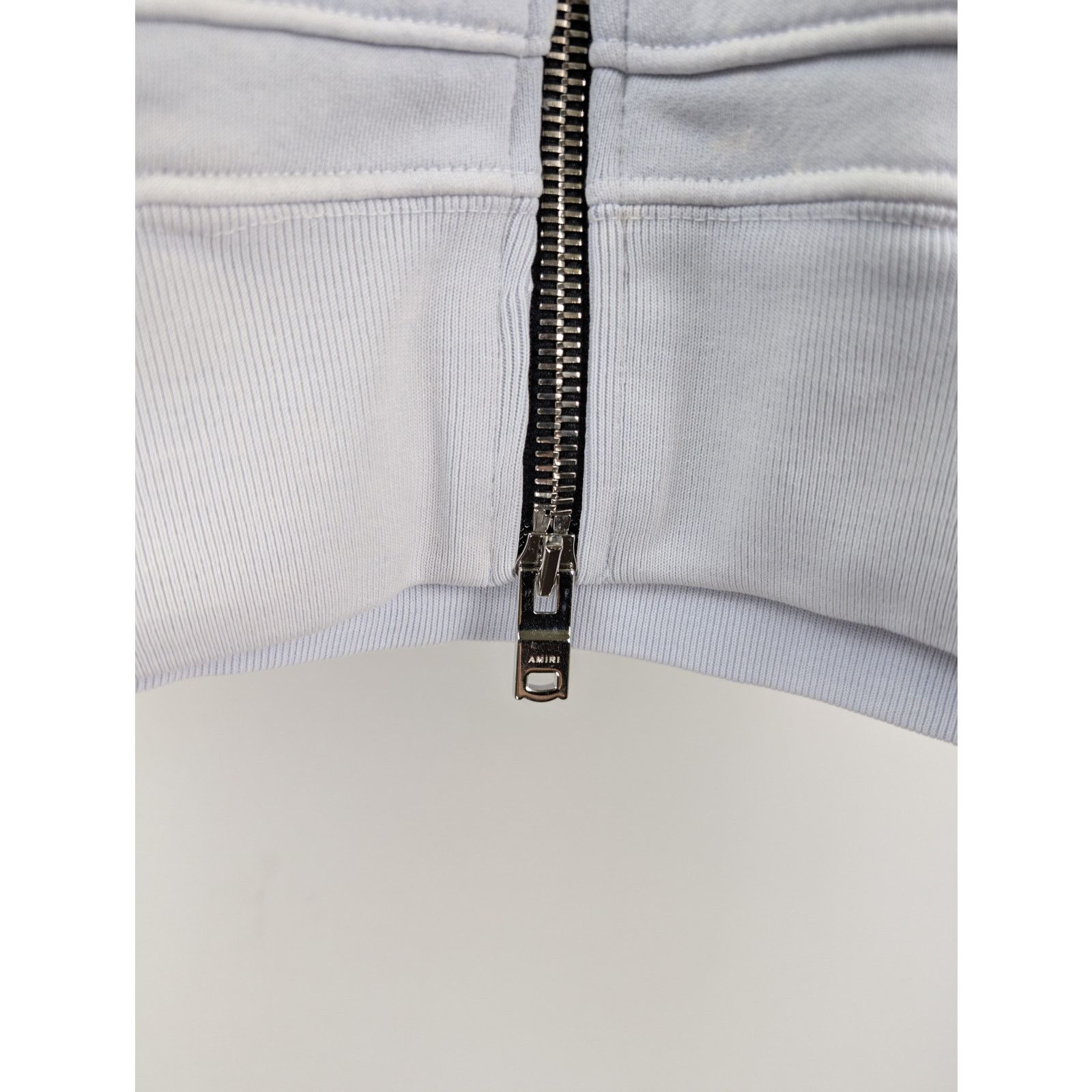 Amiri o1rshd1 Washed MA Shot Hoodie Zipper in Grey Dawn Size US XXL / EU 58 / 5 - 10 Thumbnail