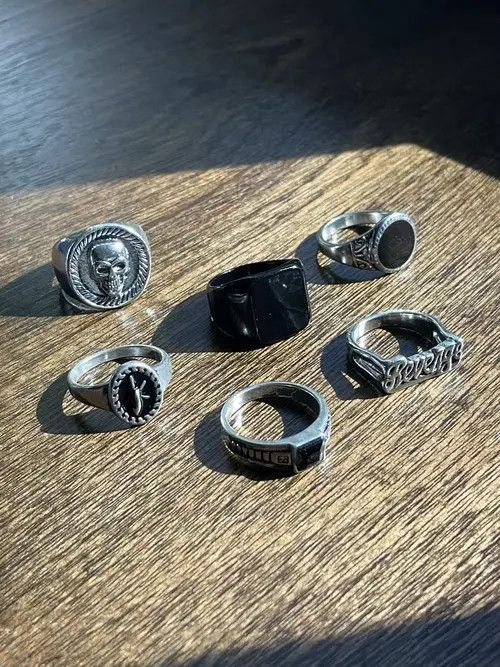 Jewelry × Vintage Avante Garde Ring Combo Size ONE SIZE - 1 Thumbnail