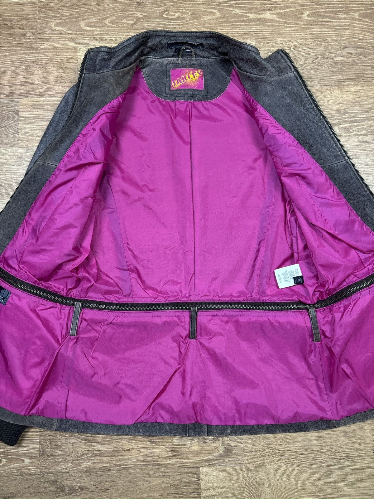 Oakley 2000s Oakley Detachable Distressed Industrial Leather Jacket Size M / US 6-8 / IT 42-44 - 11 Thumbnail