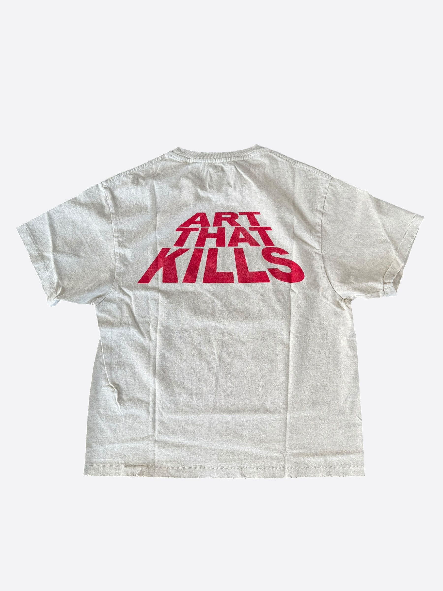 Gallery Dept. Archival White ATK Protect Yourself Graphic T-Shirt Size US XS / EU 42 / 0 - 2 Thumbnail