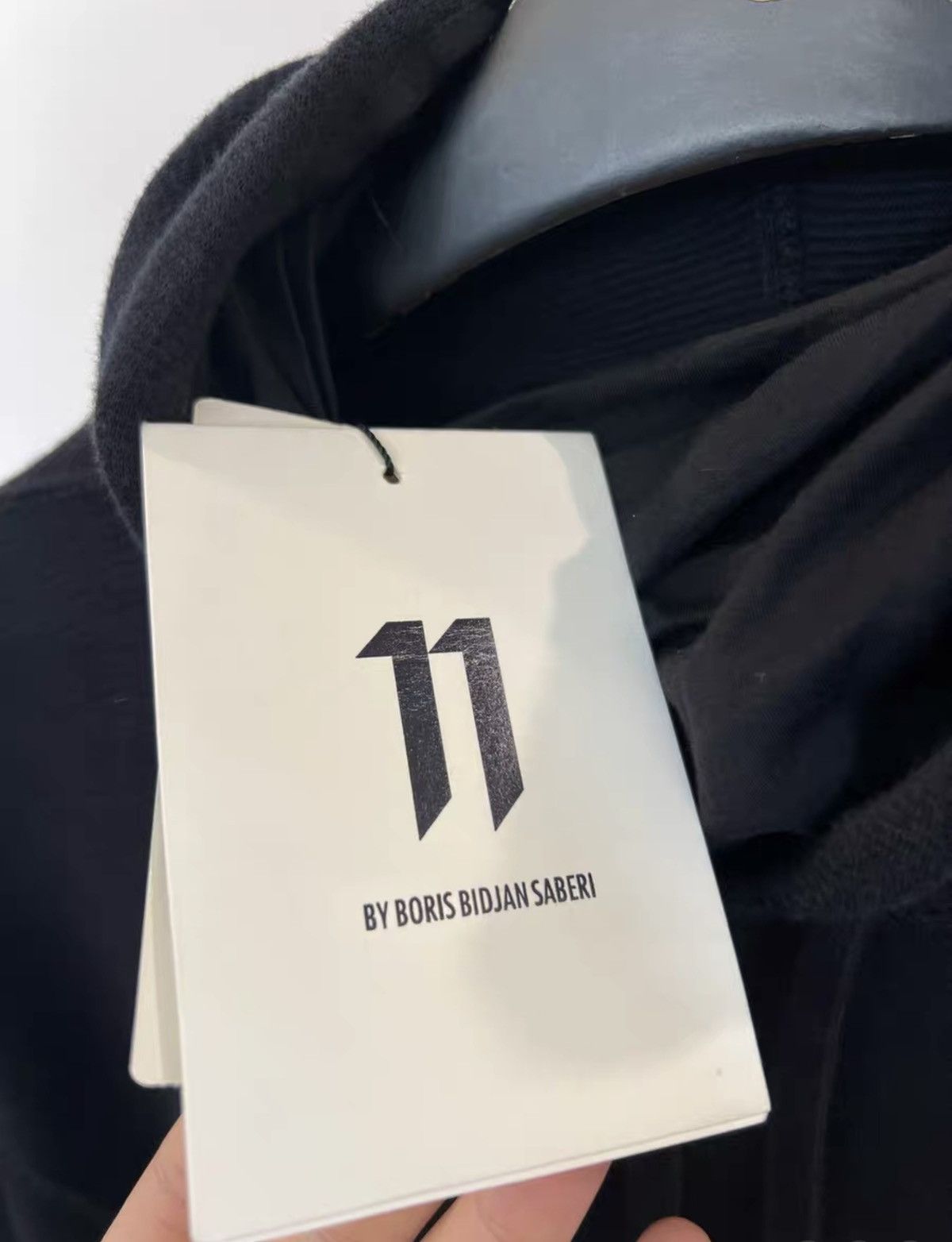 11 By Boris Bidjan Saberi 11ByBBS Slogan Print Hoodie with Balaclava Size US XS / EU 42 / 0 - 8 Thumbnail
