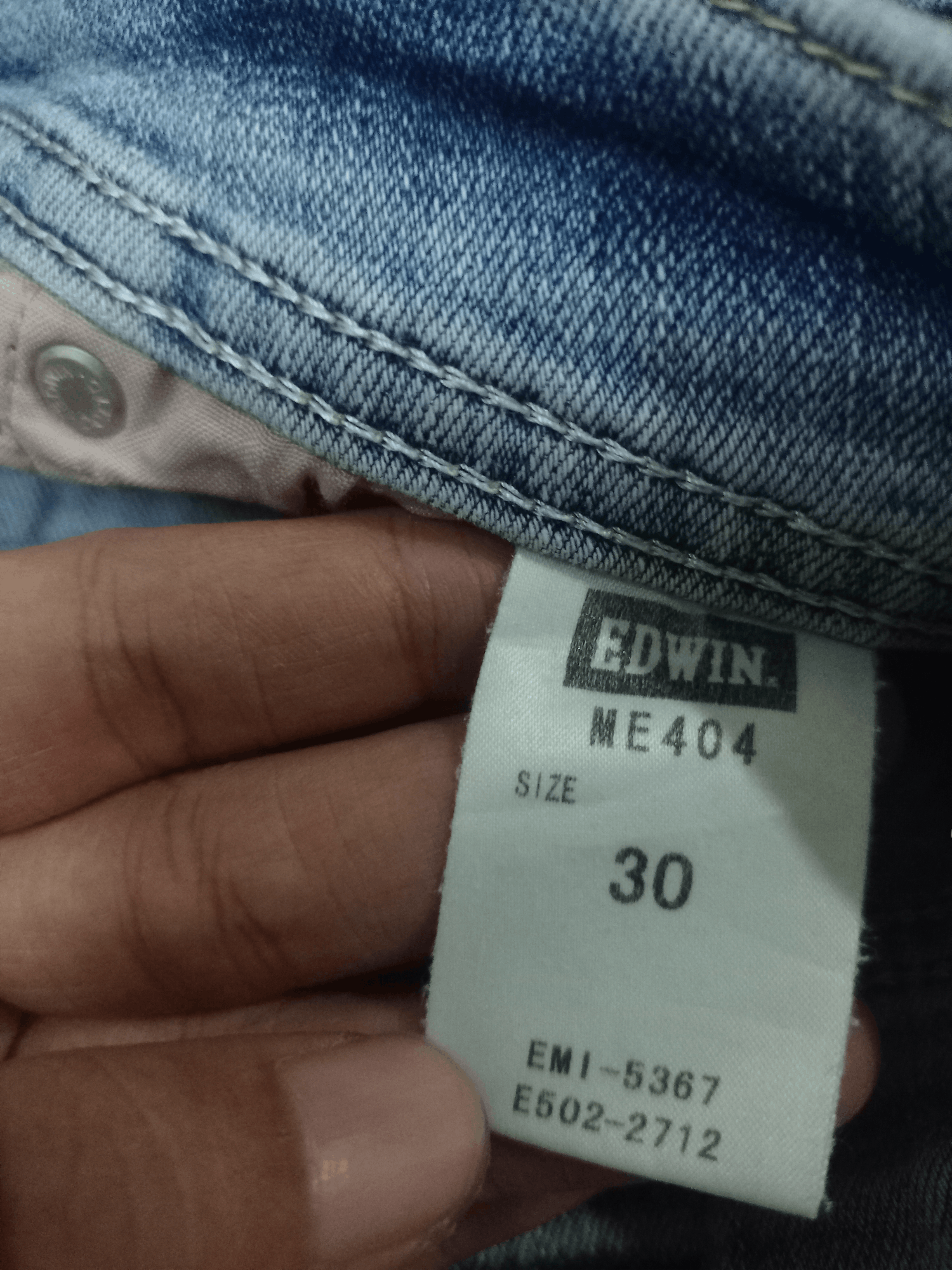 Edwin × Japanese Brand Vintage Edwin Japan Light Wash Distressed Jeans 27x30 Size US 27 - 14 Thumbnail