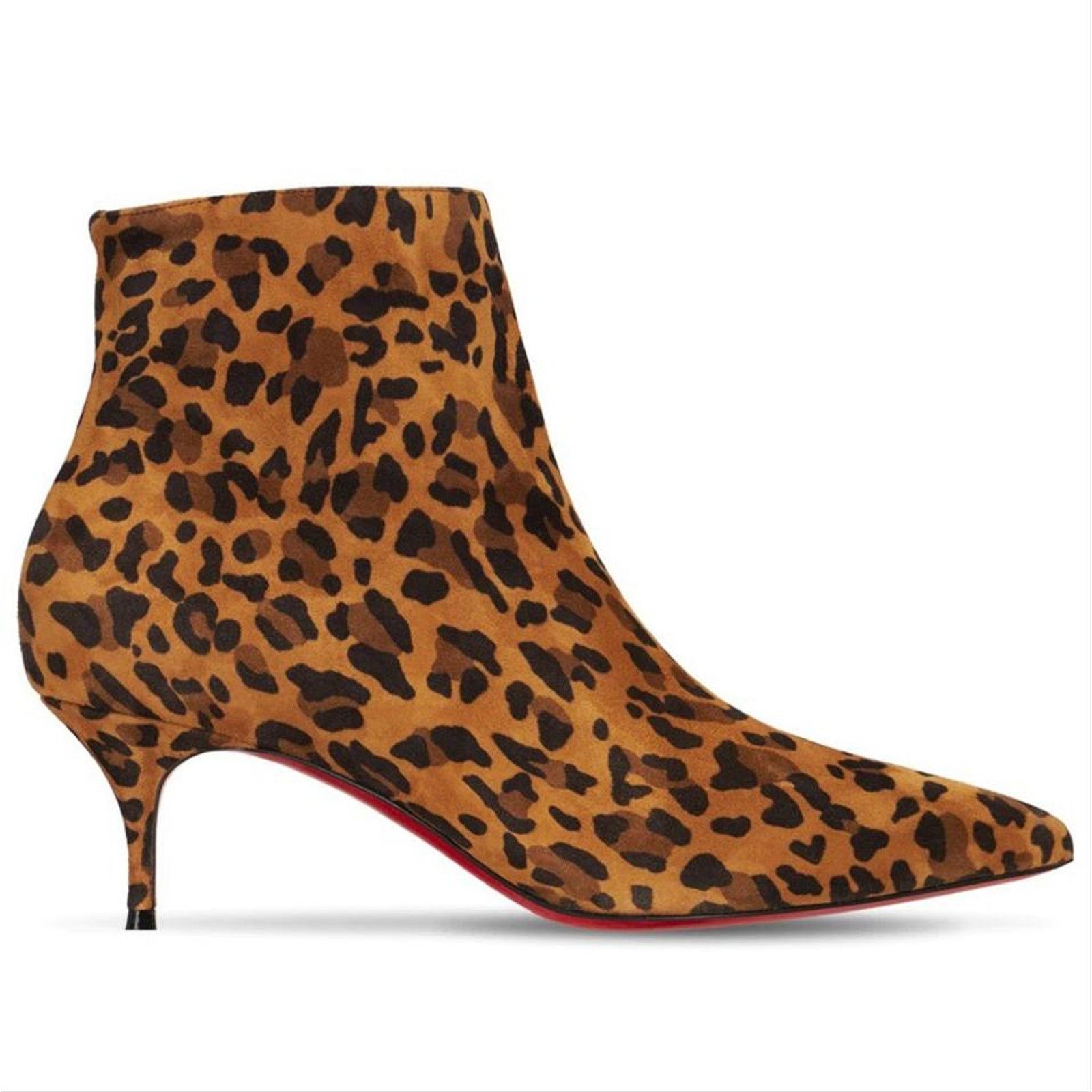 Christian Louboutin So Kate 55 leopard printed heeled suede leather ankle boots Size US 8 / IT 38 - 1 Thumbnail