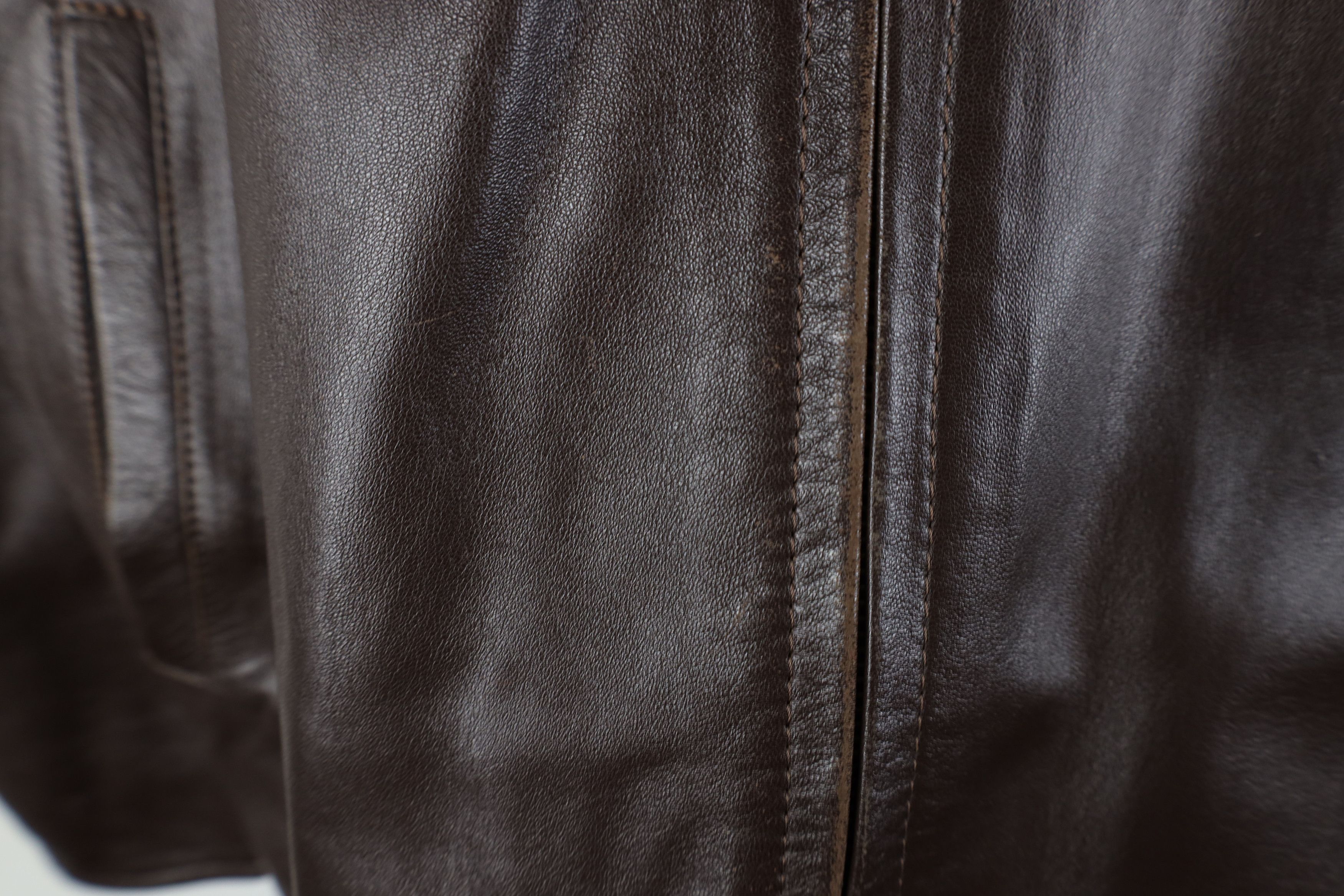 Vintage Vintage 90s Streetwear Full Zip Collared Jacket Brown Size XXL / US 16-18 / IT 52-54 - 4 Thumbnail