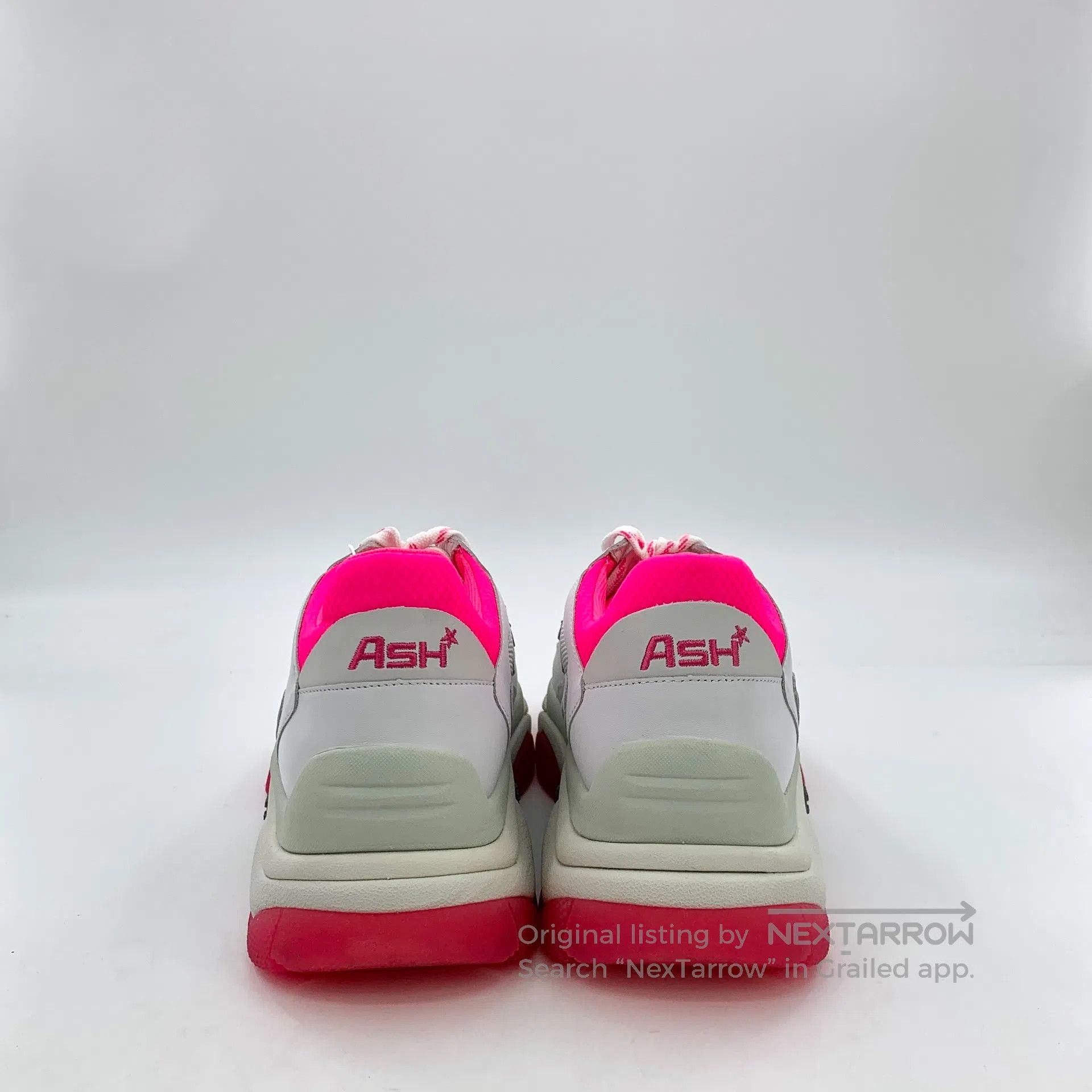 ASH ASH White Lace-Up Casual Flat Sports Dad Shoes| Size US 6 / EU 39 - 4 Thumbnail