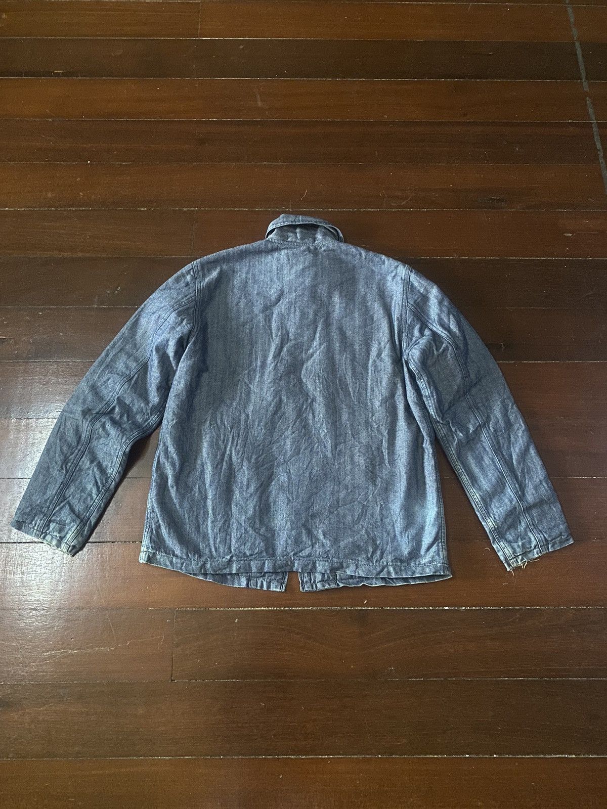 Warehouse Fire 🔥 FULL COUNT denim jacket double pocket heavy jacket Size US L / EU 52-54 / 3 - 17 Thumbnail