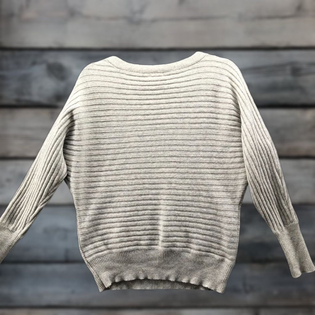 J.Crew J. Crew Wool Cashmere Sweater Womens S Beige Dolman Sleeve Crew Neck Pullover Knit Knitwear Regular Fit Classic Casual Ribbed Stretch Size S / US 4 / IT 40 - 1 Thumbnail