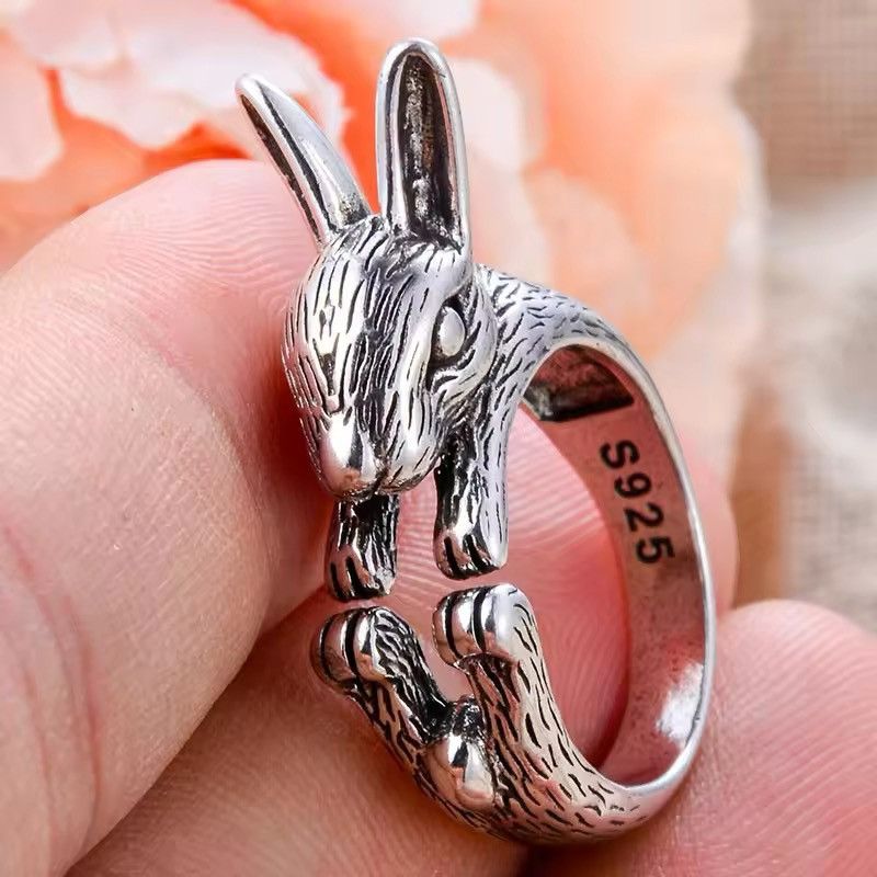 Jewelry Lovely Rabbit Rings Size ONE SIZE - 1 Thumbnail