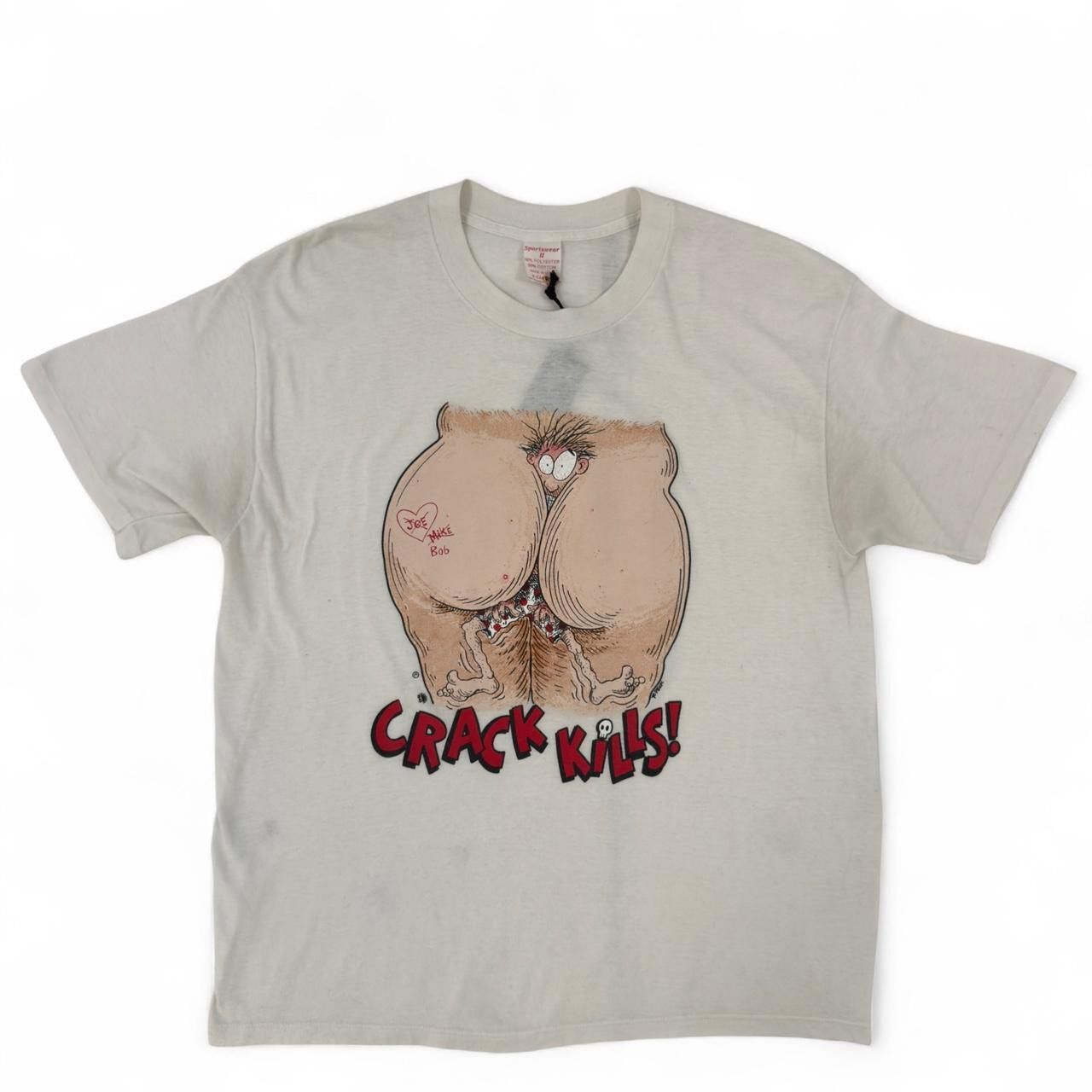 Other Rare vintage (ass) Crack Kills T-shirt Size US XL / EU 56 / 4 - 1 Thumbnail