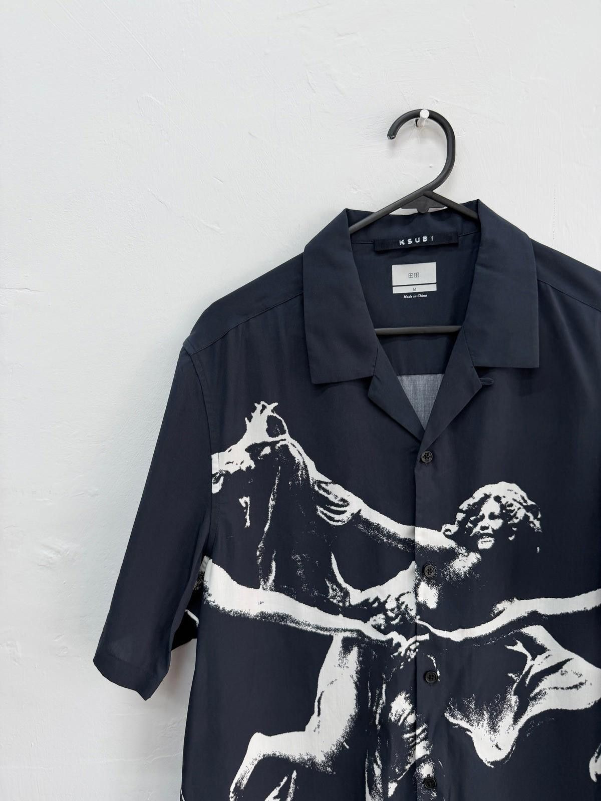 Ksubi new ksubi medium m short sleeve resort shirt dancing black Size US M / EU 48-50 / 2 - 2 Thumbnail