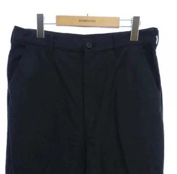 Comme des Garcons Cropped Pants Cotton Plain Zipper Full Length Black Size US 33 - 8 Thumbnail