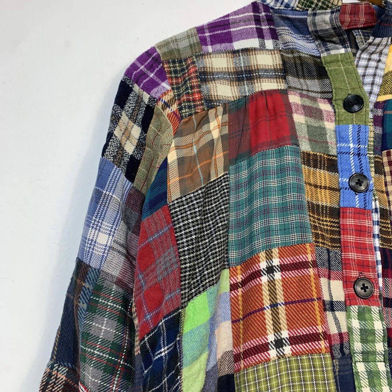 Other Vintage Rebuild Patchwork Flannel Shirt Archive Grunge Style Size US M / EU 48-50 / 2 - 8 Thumbnail