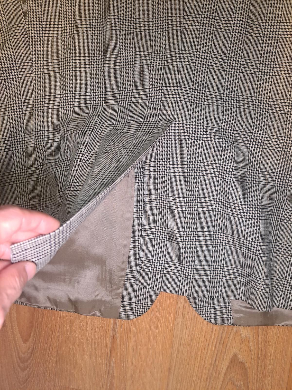 Polo Ralph Lauren Chaps Ralph Lauren Sport Coat Mens 48L Beige Glen Plaid Wool Size 48L - 6 Thumbnail
