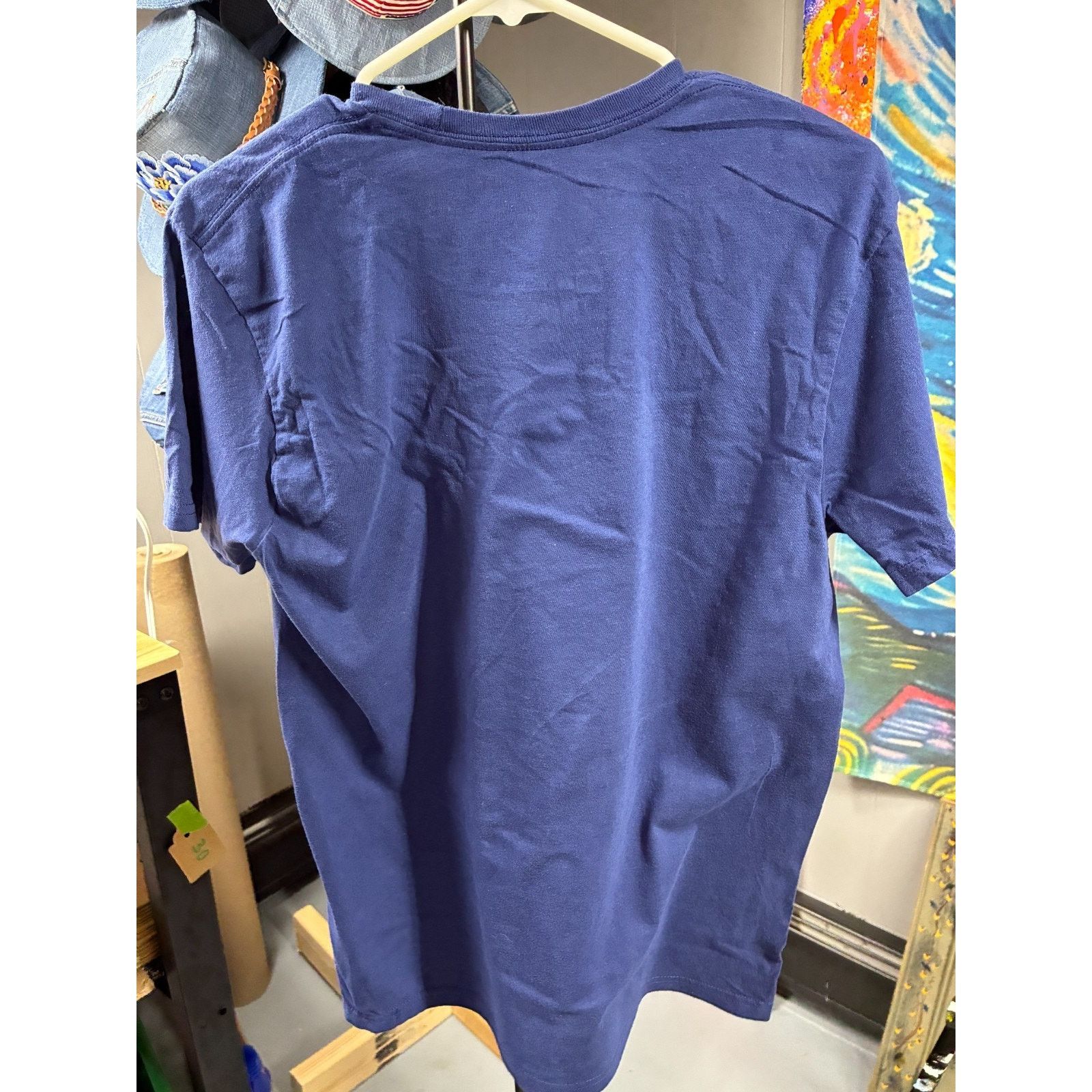 Gildan David Bowie Graphic T-Shirt Men’s Medium Blue Rainbow Logo Size US M / EU 48-50 / 2 - 7 Thumbnail