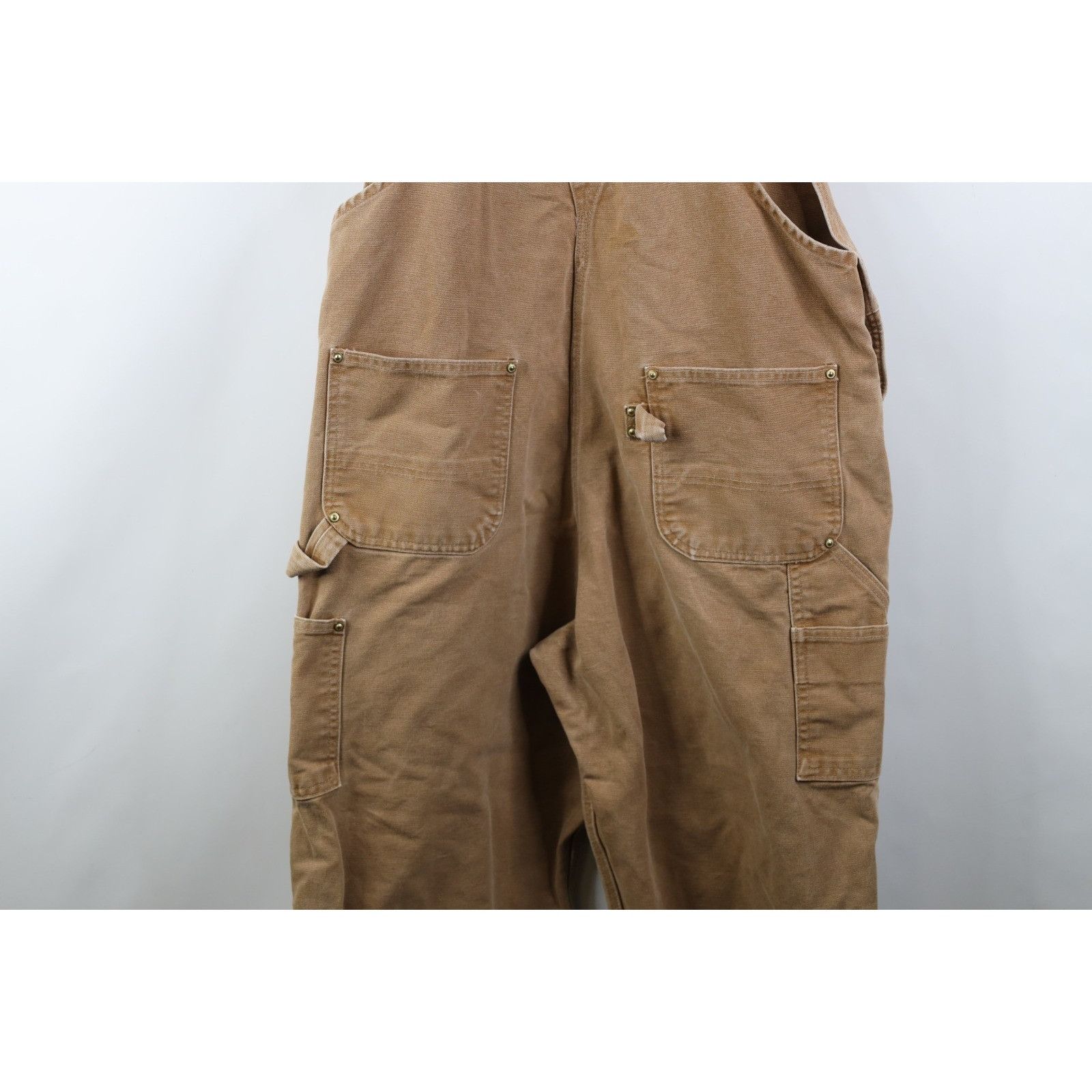 Carhartt Vintage Y2K Carhartt Faded Double Knee Canvas Overalls Size US 36 / EU 52 - 21 Thumbnail
