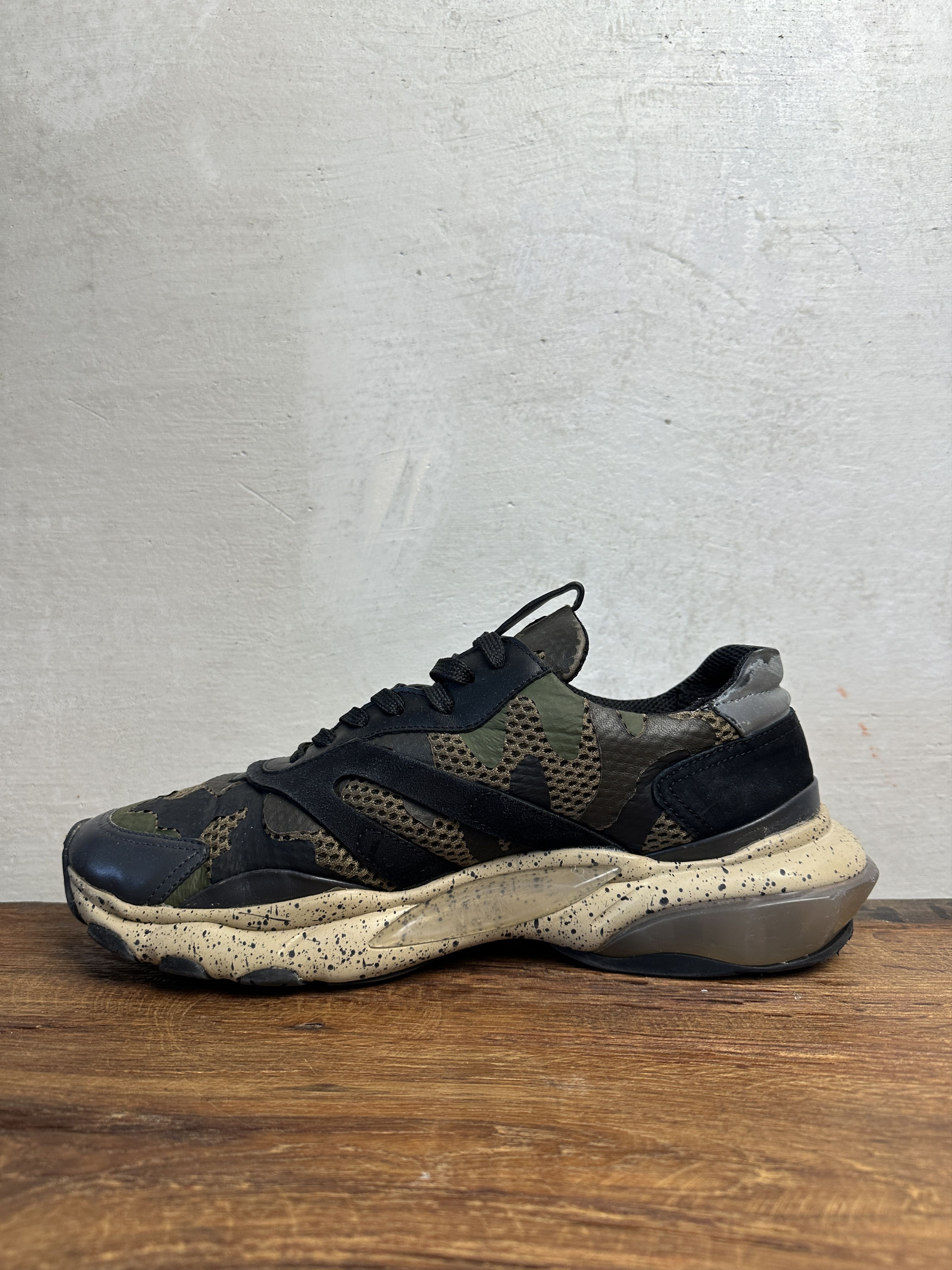 Valentino Valentino Bounce Camo Oversized Runner Green Sneakers Size US 10 / EU 43 - 4 Thumbnail