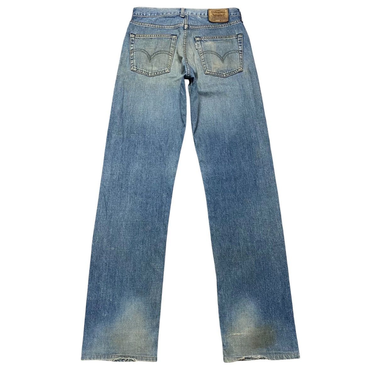 Levi's Vintage Levis 503 Distressed Denim Selvedge Jeans Size US 29 - 2 Thumbnail