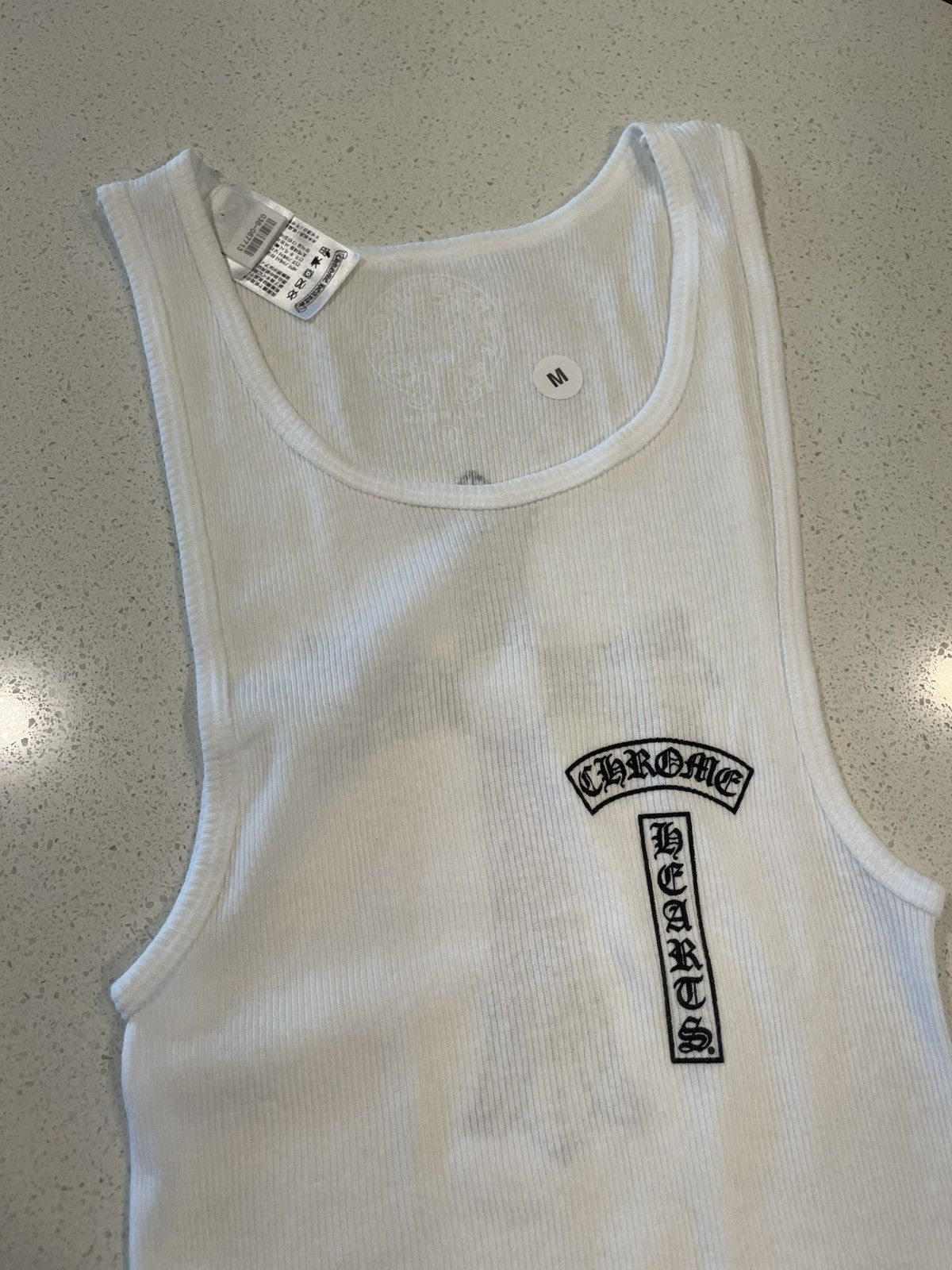 Chrome Hearts Tbar Cross White Tank