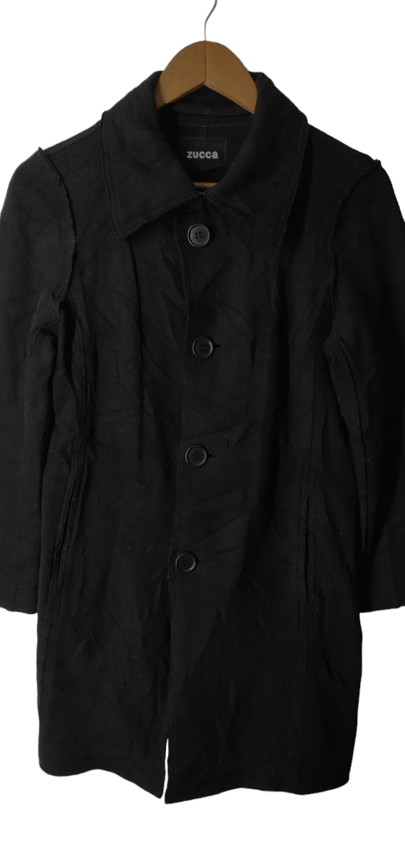 CABANE de ZUCCa ZUCCA BY ISSEY MIYAKE WOOL PEACOAT JACKET Size S / US 4 / IT 40 - 4 Thumbnail