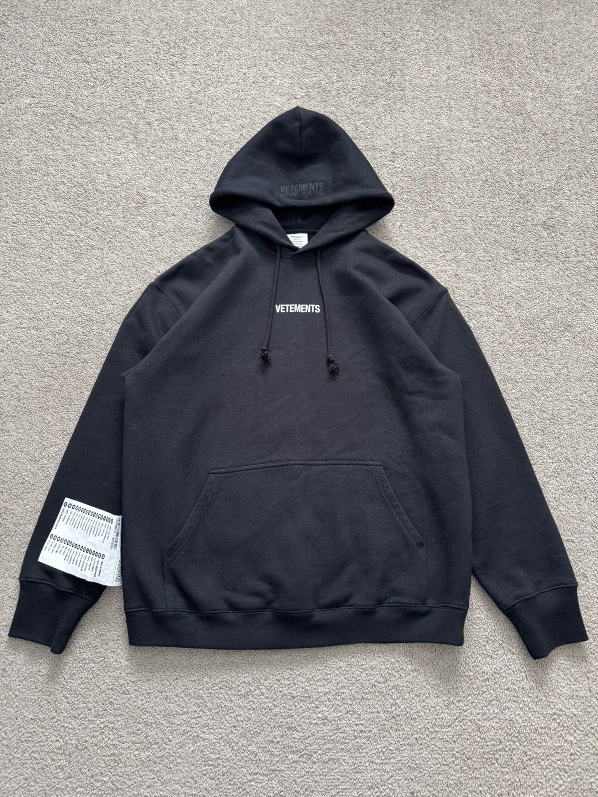 Vetements Logo Patch Hoodie | Grailed