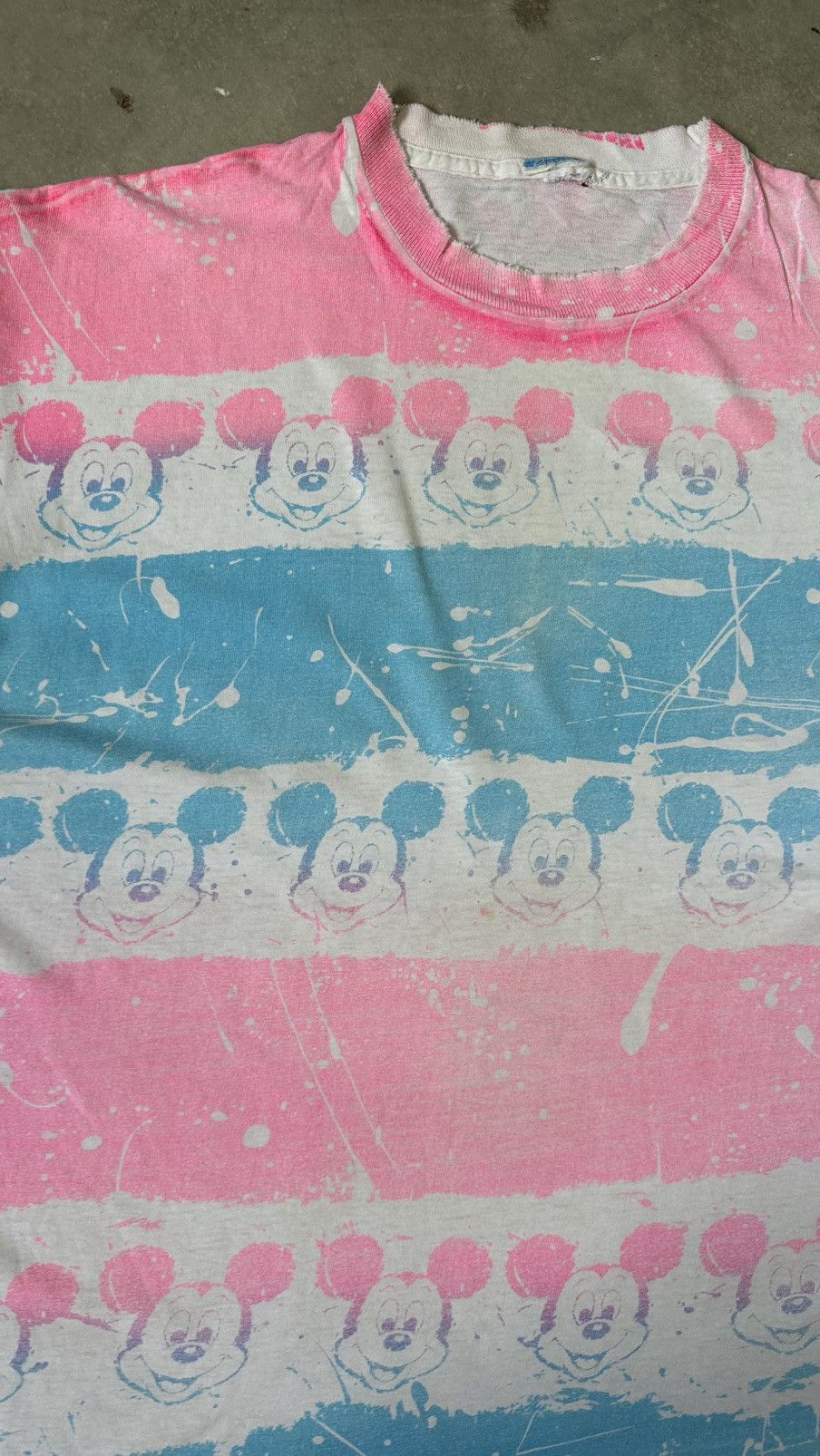 Disney VINTAGS 80S DISNEY MICKEY MOUSE DISTRESSED TEE Size US XL / EU 56 / 4 - 2 Thumbnail
